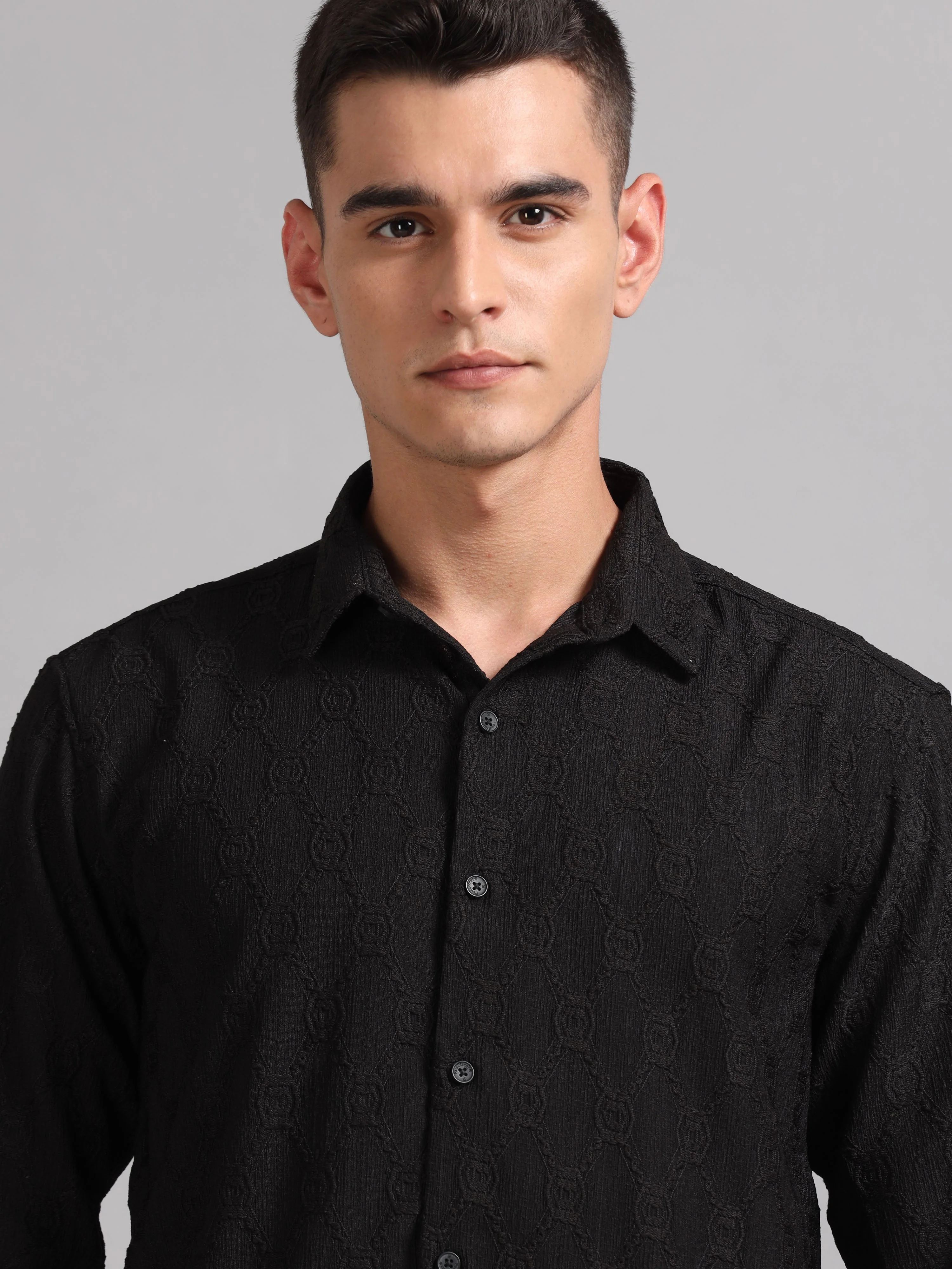 Men Texlink Black Shirt - Image 4