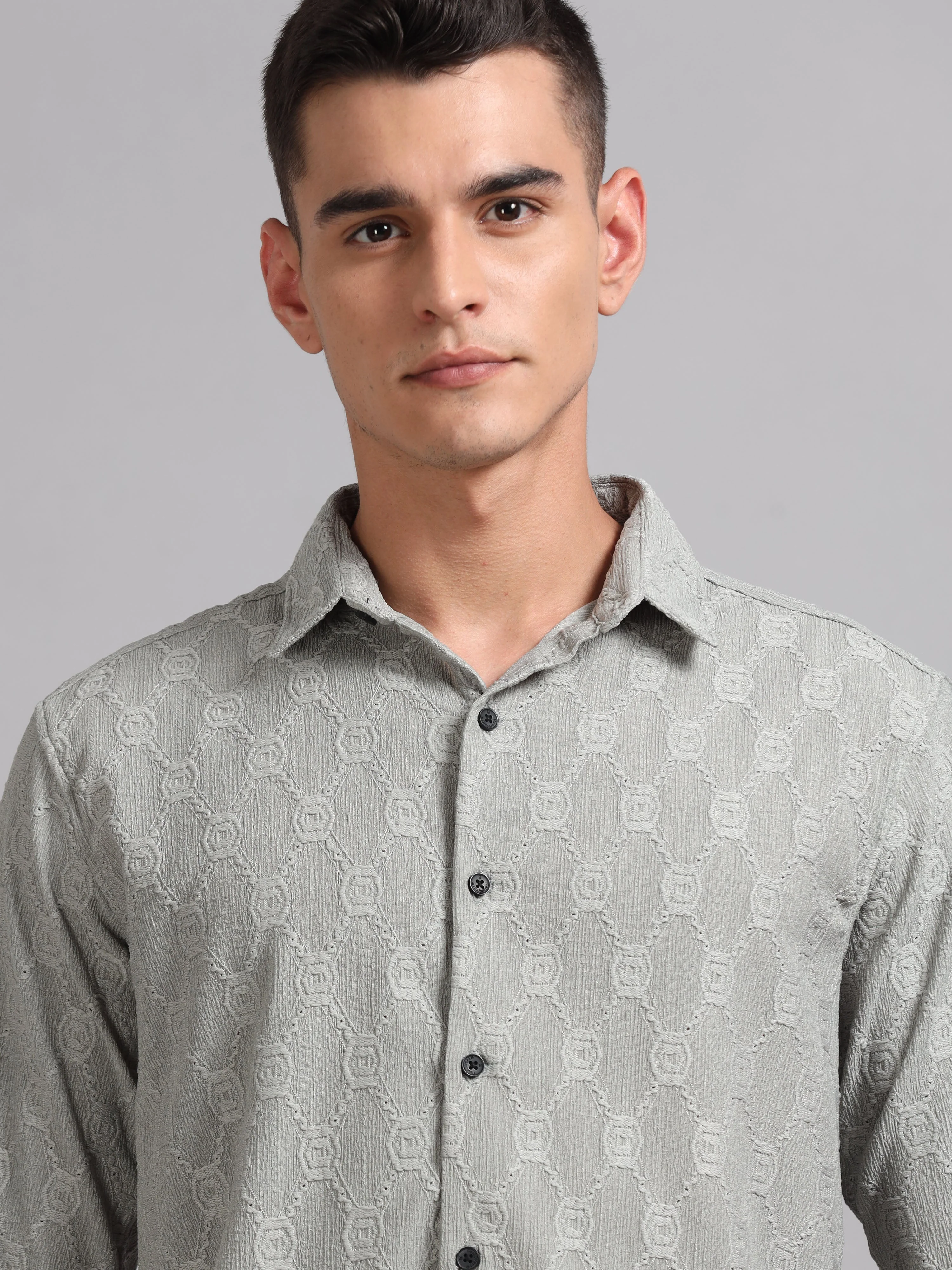 Men Texlink Grey Shirt - Image 4