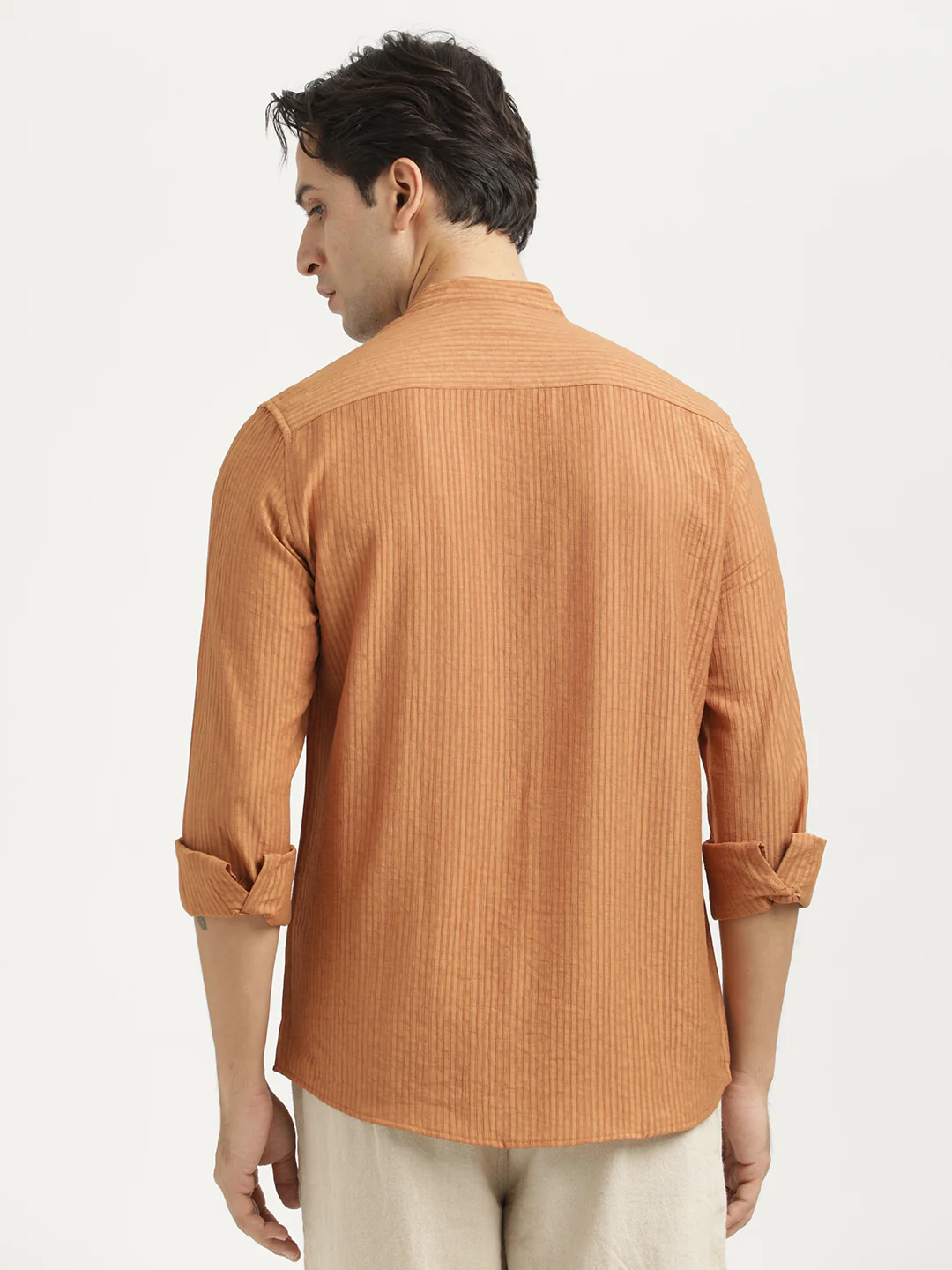 Men Textured Nylon Shirt - Image 3