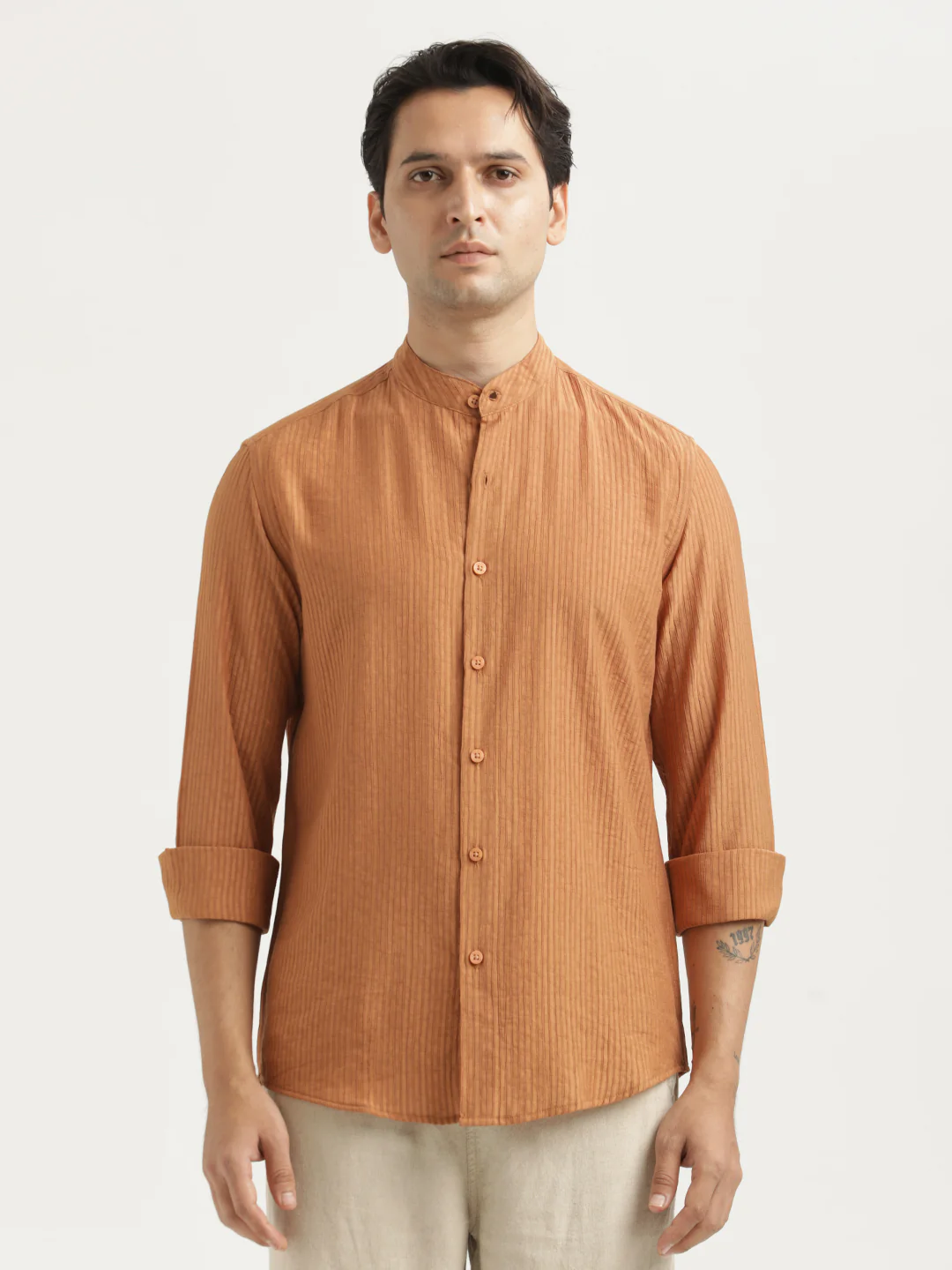Men Textured Nylon Shirt - Image 4