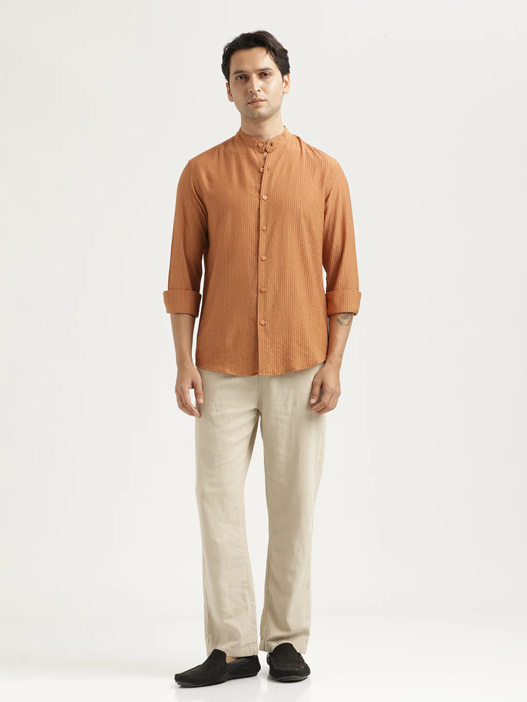 Men Textured Nylon Shirt - Image 6