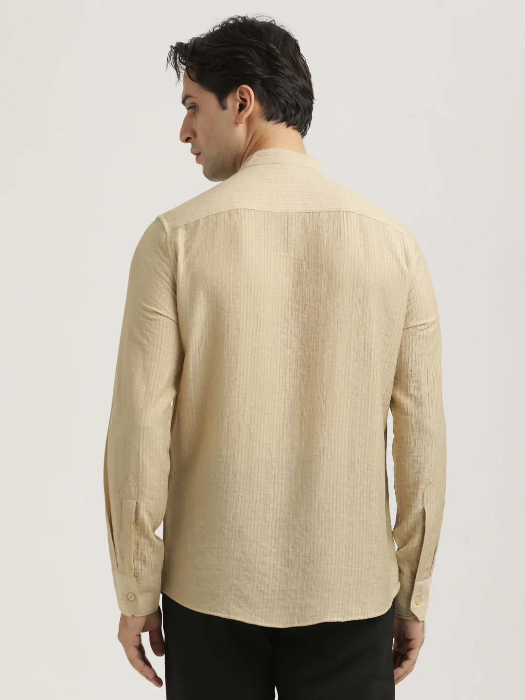 Men Textured Nylon Shirt - Image 3