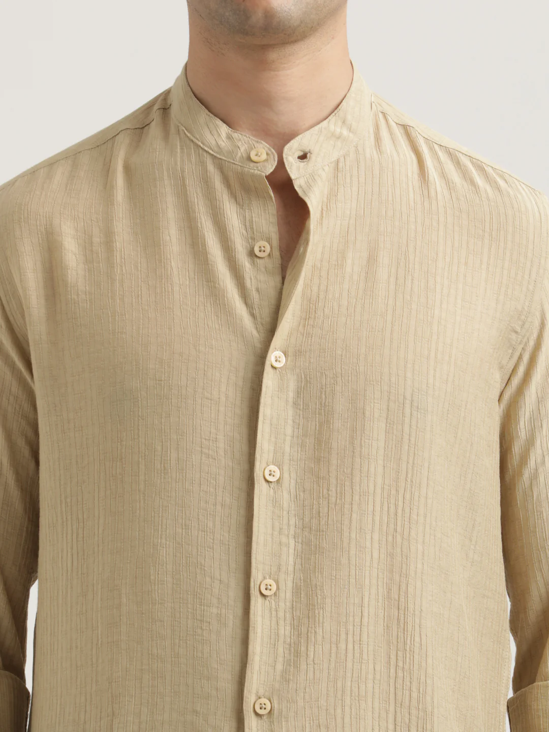 Men Textured Nylon Shirt - Image 5