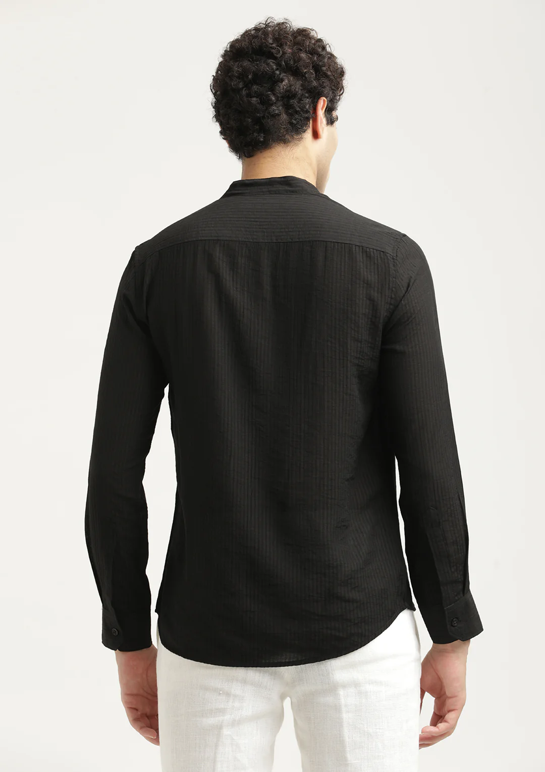 Men Textured Nylon Shirt - Image 3