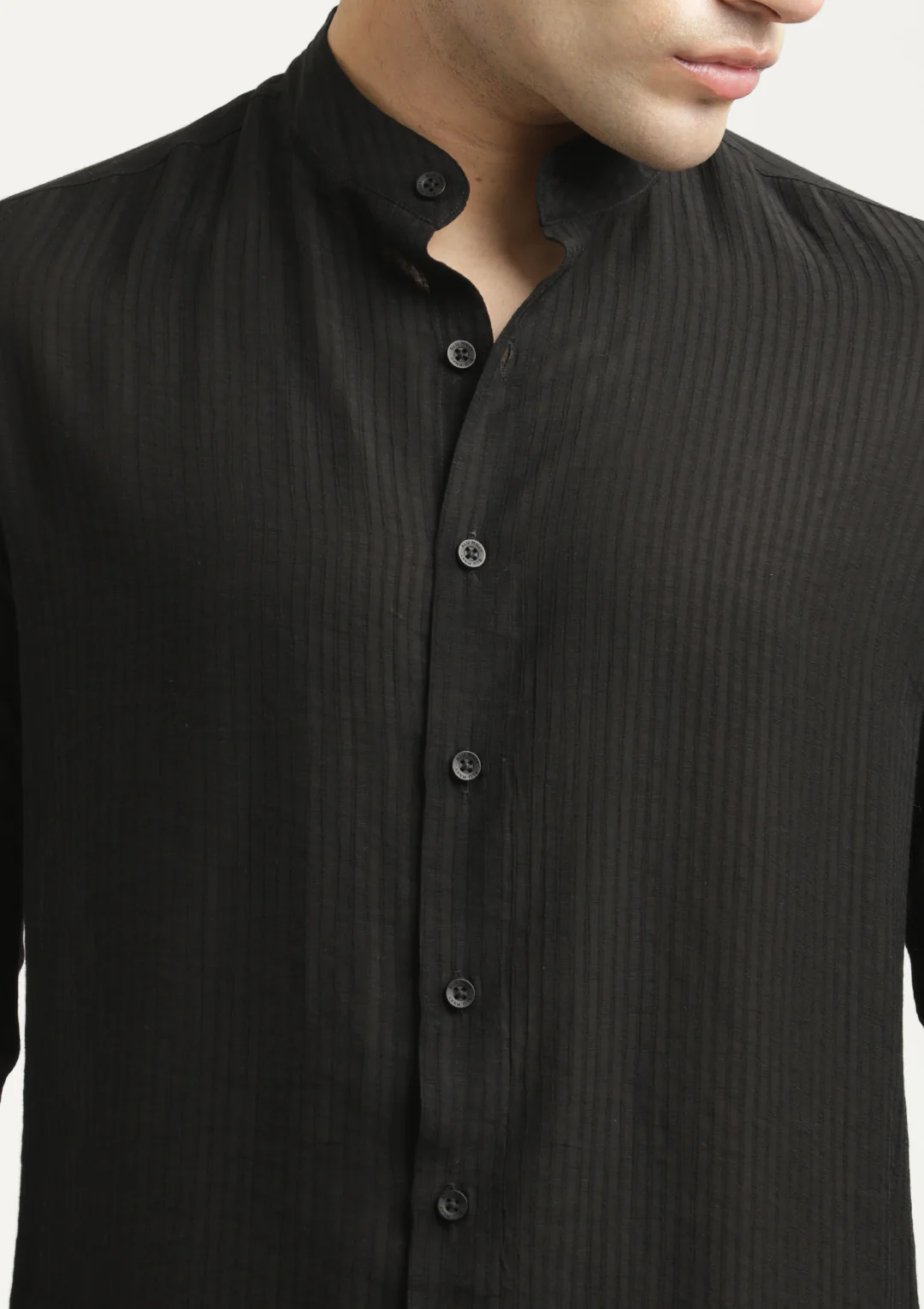 Men Textured Nylon Shirt - Image 5