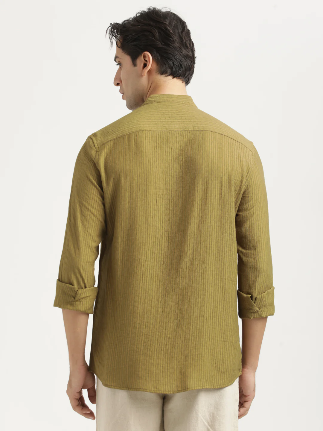 Men Textured Nylon Shirt - Image 3