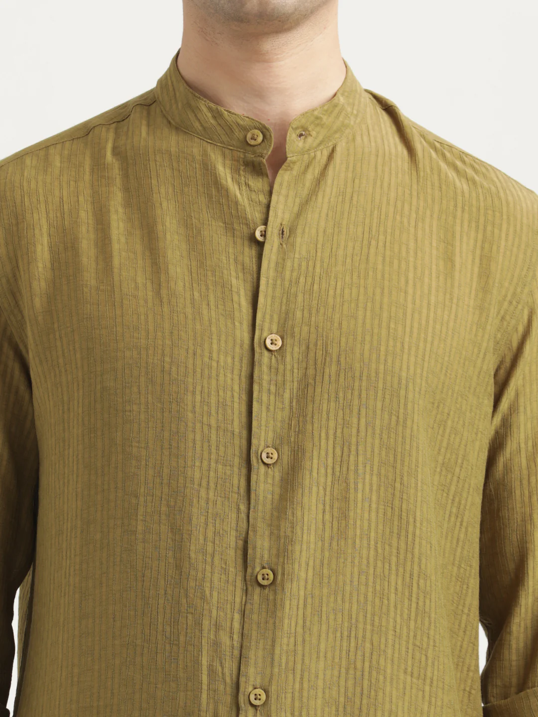 Men Textured Nylon Shirt - Image 5