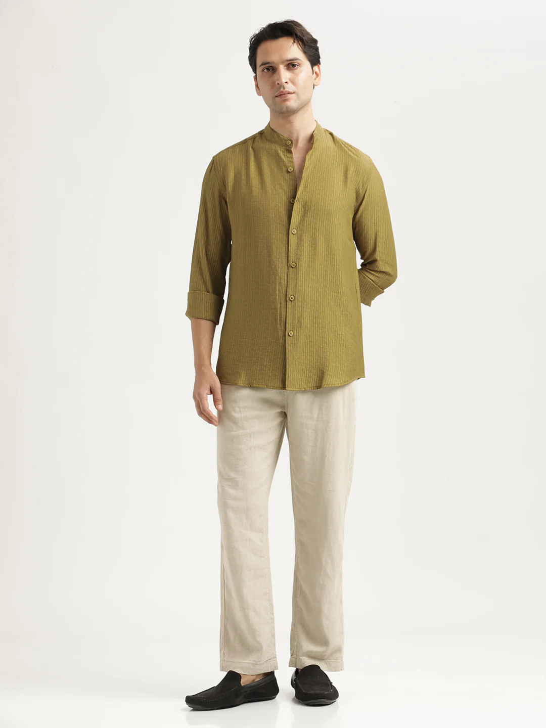 Men Textured Nylon Shirt - Image 6