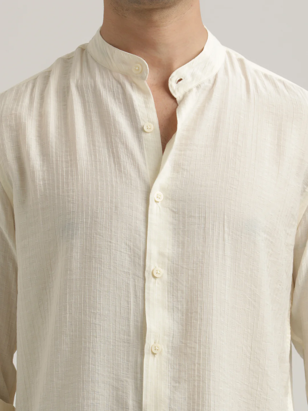 Men Textured Nylon Shirt - Image 4