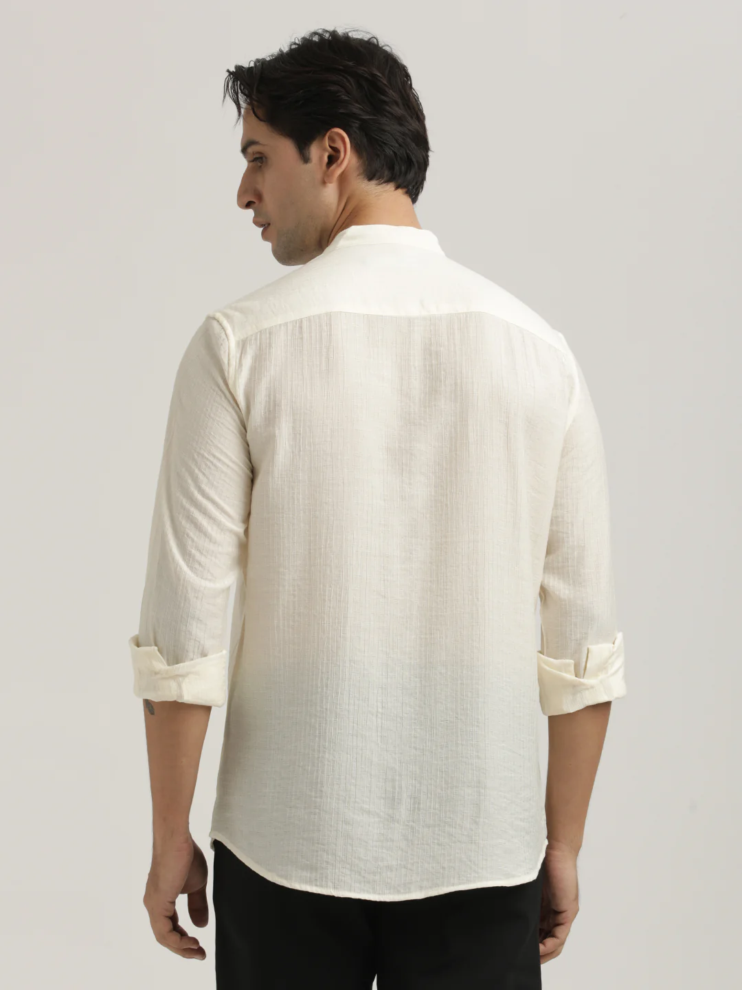 Men Textured Nylon Shirt - Image 6