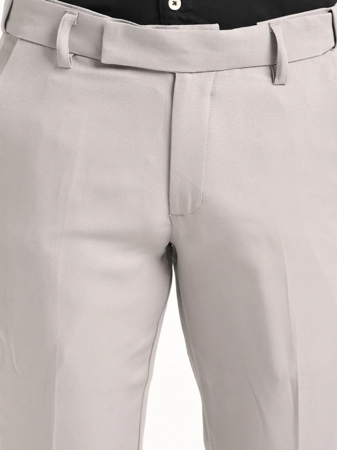 Men Textured Polyester Trousers - Image 6
