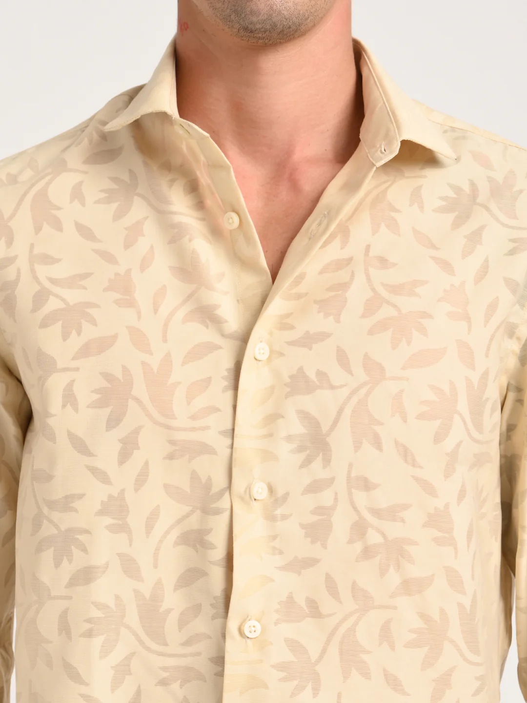 Men Textured Shirt in Brown - Image 6