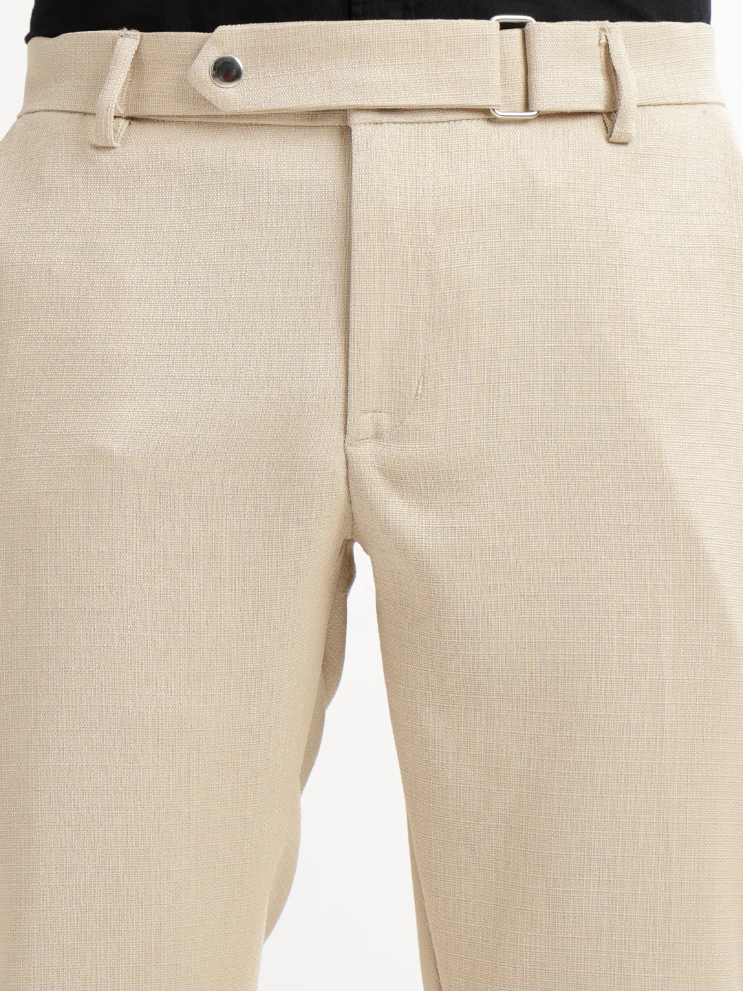 Men Textured  Slim Fit Trousers - Image 7