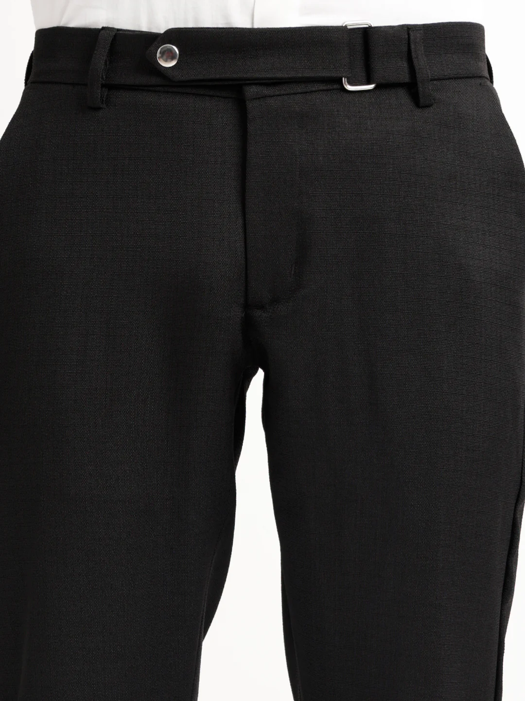 Men Textured  Slim Fit Trousers - Image 7