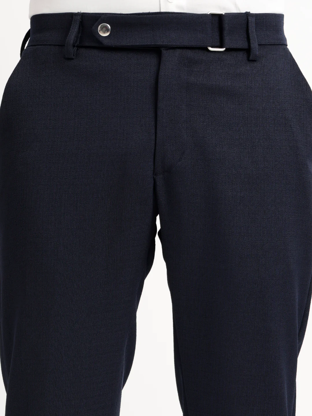 Men Textured  Slim Fit Trousers - Image 7