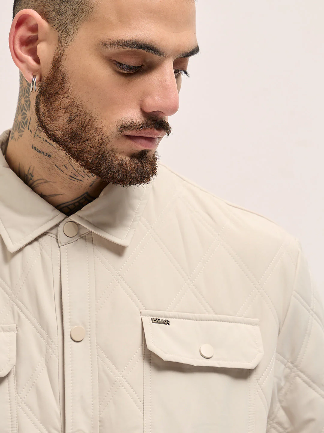 Men Timeless Cream Jacket - Image 5