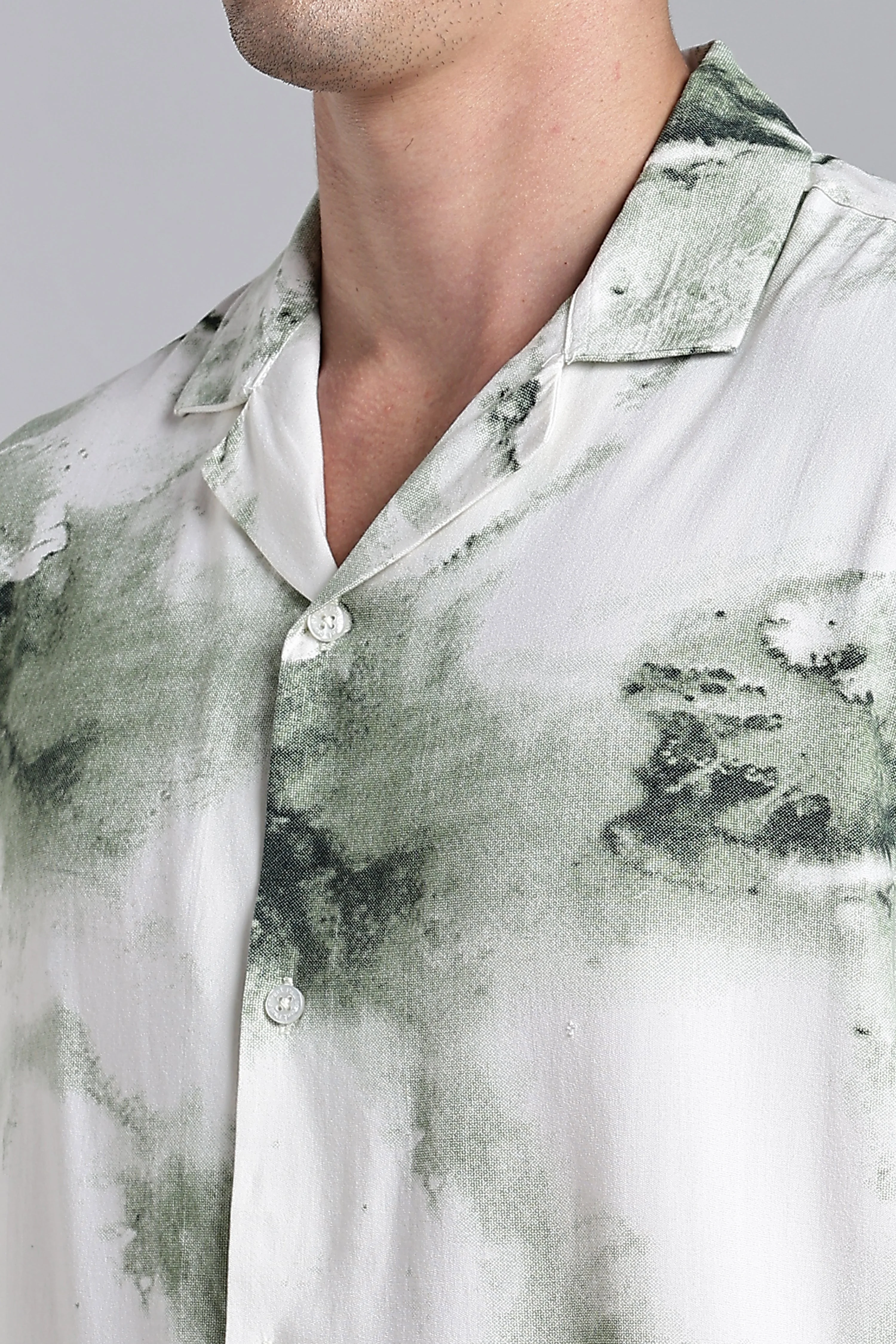 Men Tintor Green Printed Shirt - Image 4