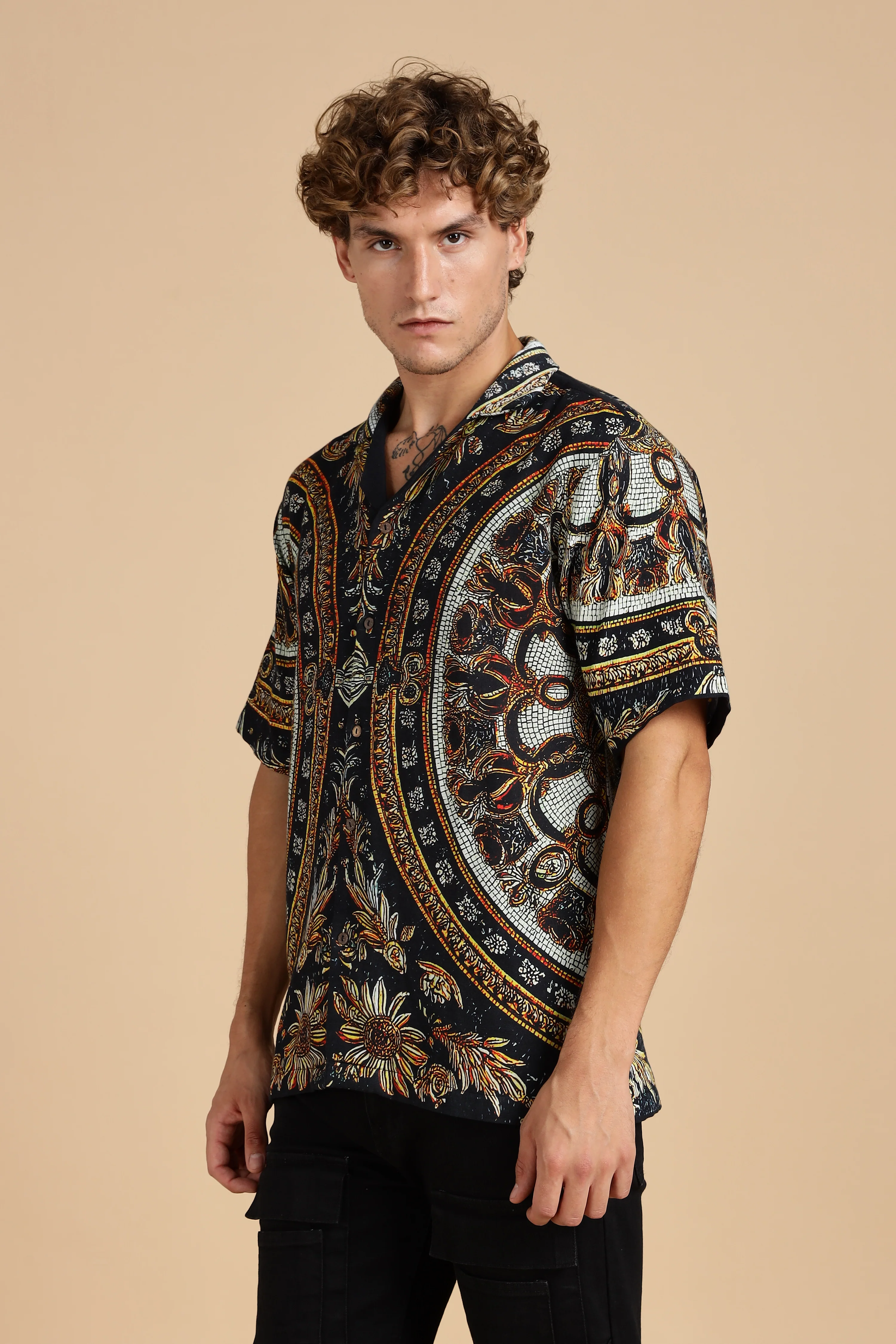 Men Topaz Gauge Cotton Shirt - Image 2