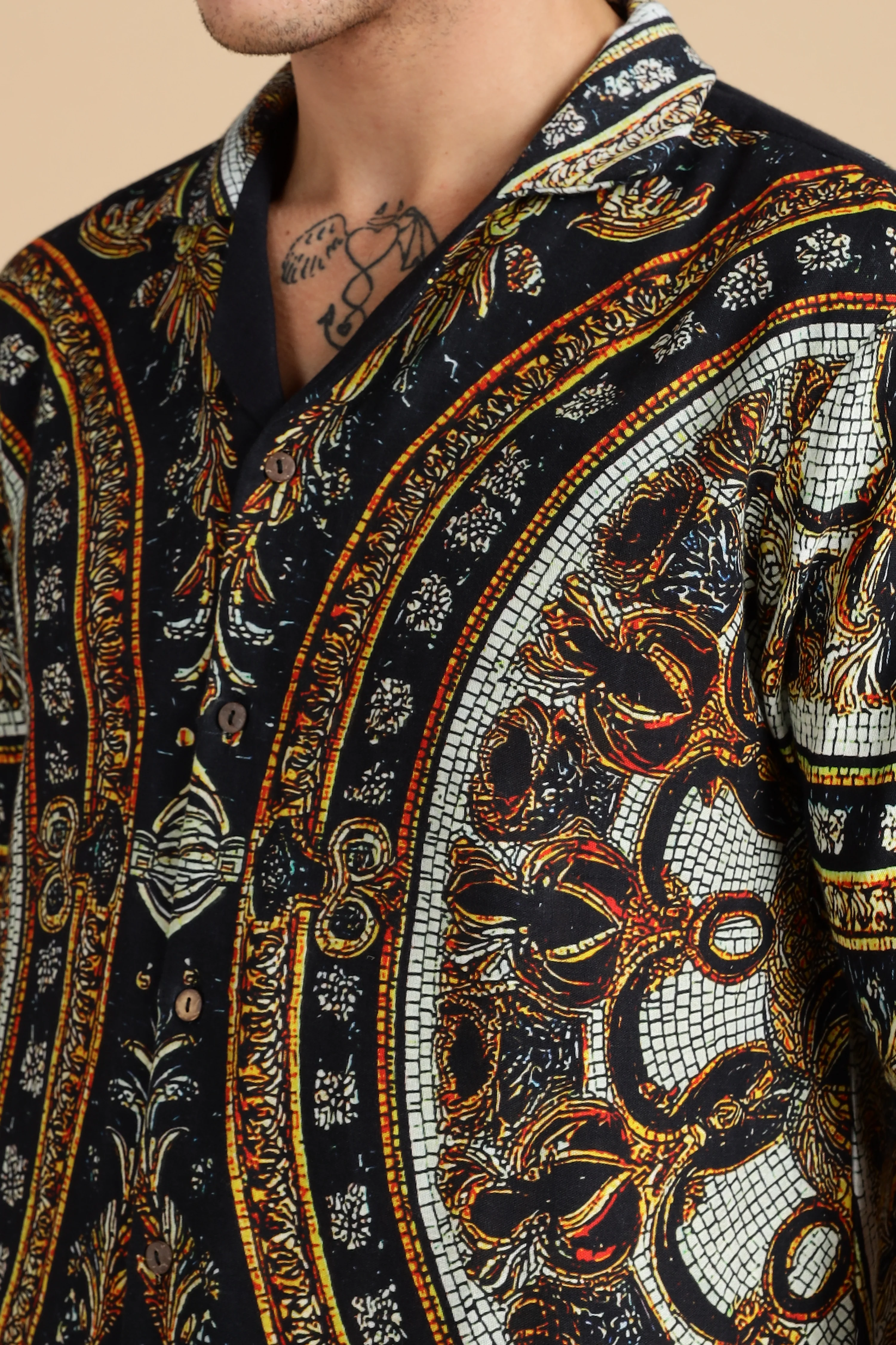 Men Topaz Gauge Cotton Shirt - Image 4
