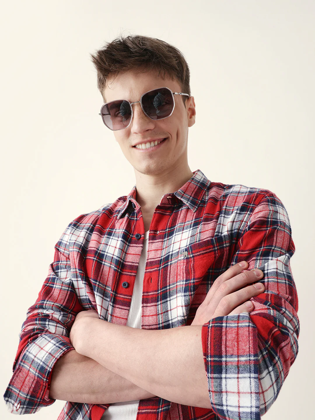 Men Trendy Casual Checkered Shirt - Image 2