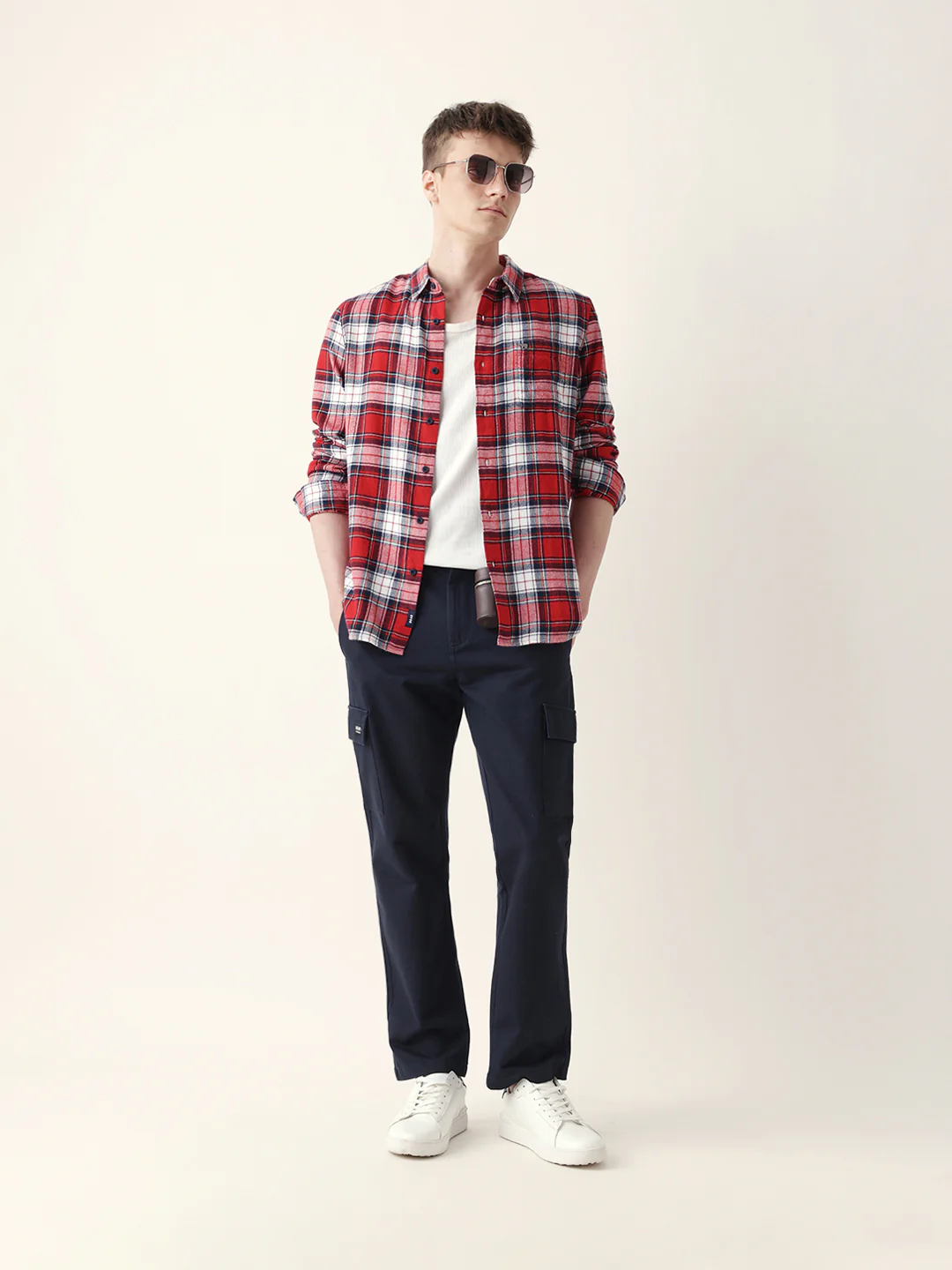 Men Trendy Casual Checkered Shirt - Image 3