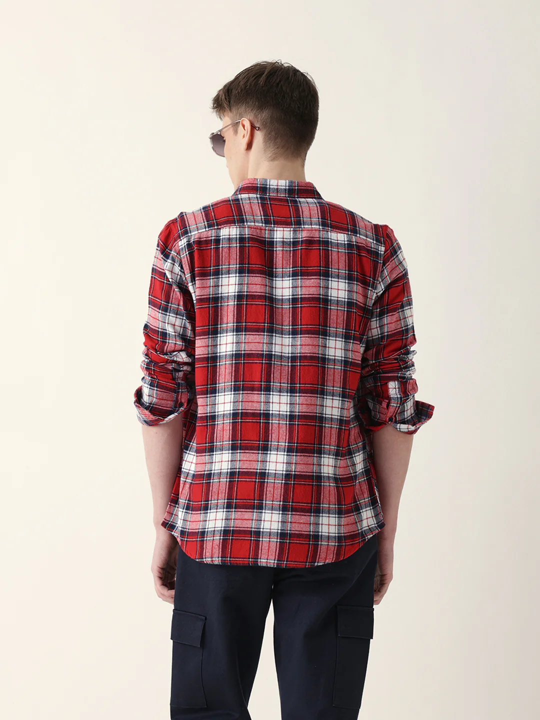 Men Trendy Casual Checkered Shirt - Image 8