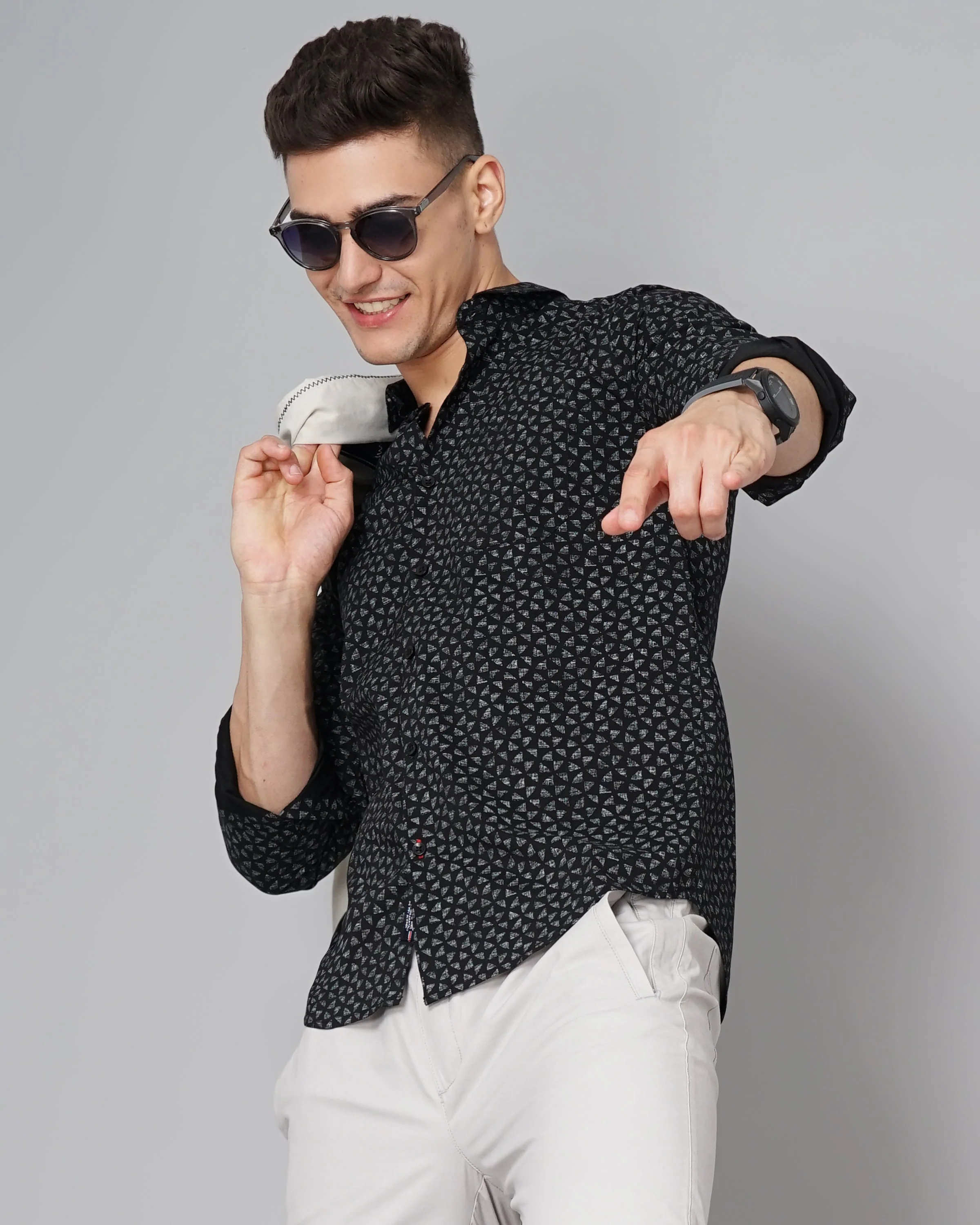 Men Triad Black Shirt - Image 3