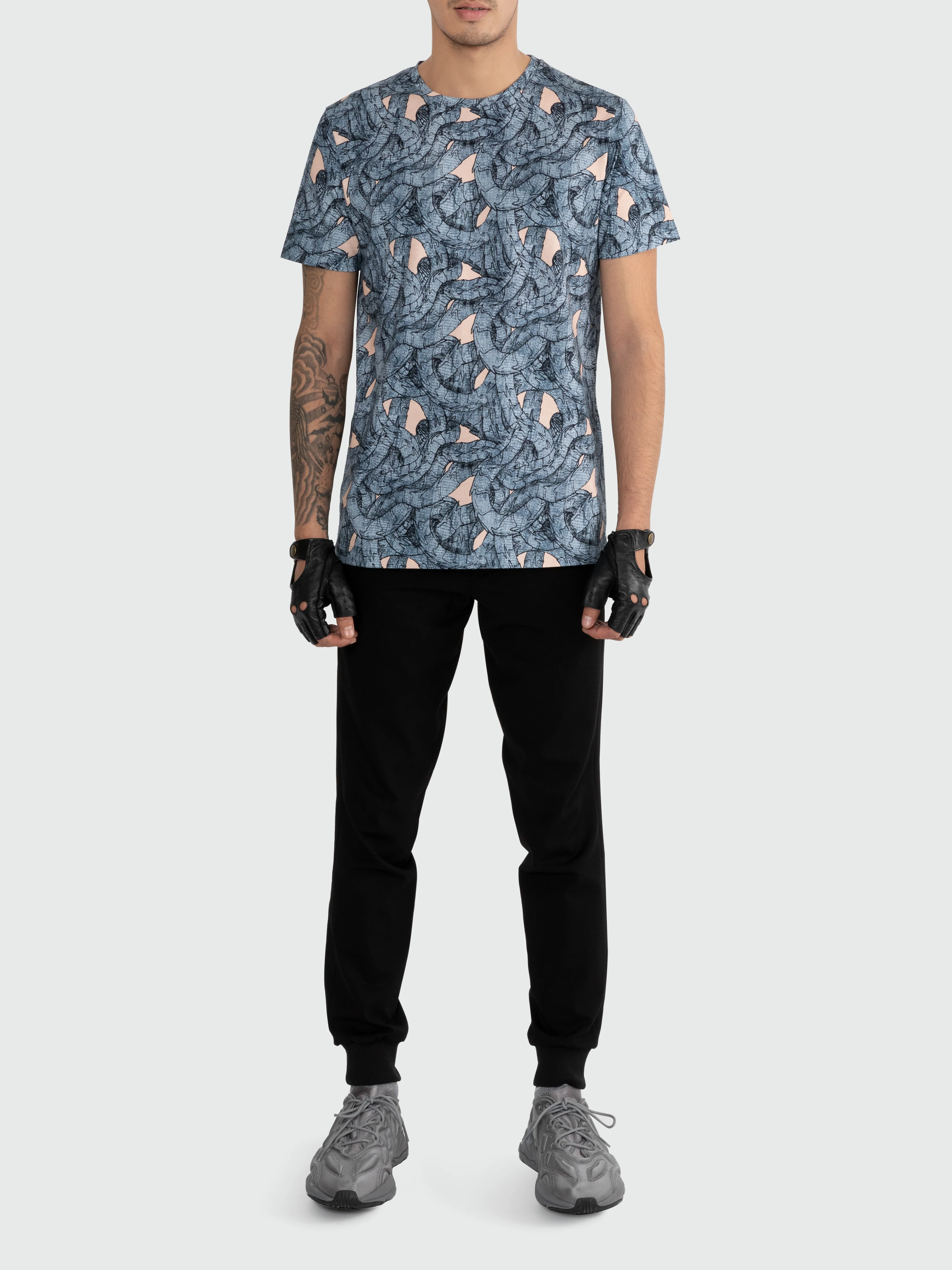 Men Twisted Dragon Tee - Image 2