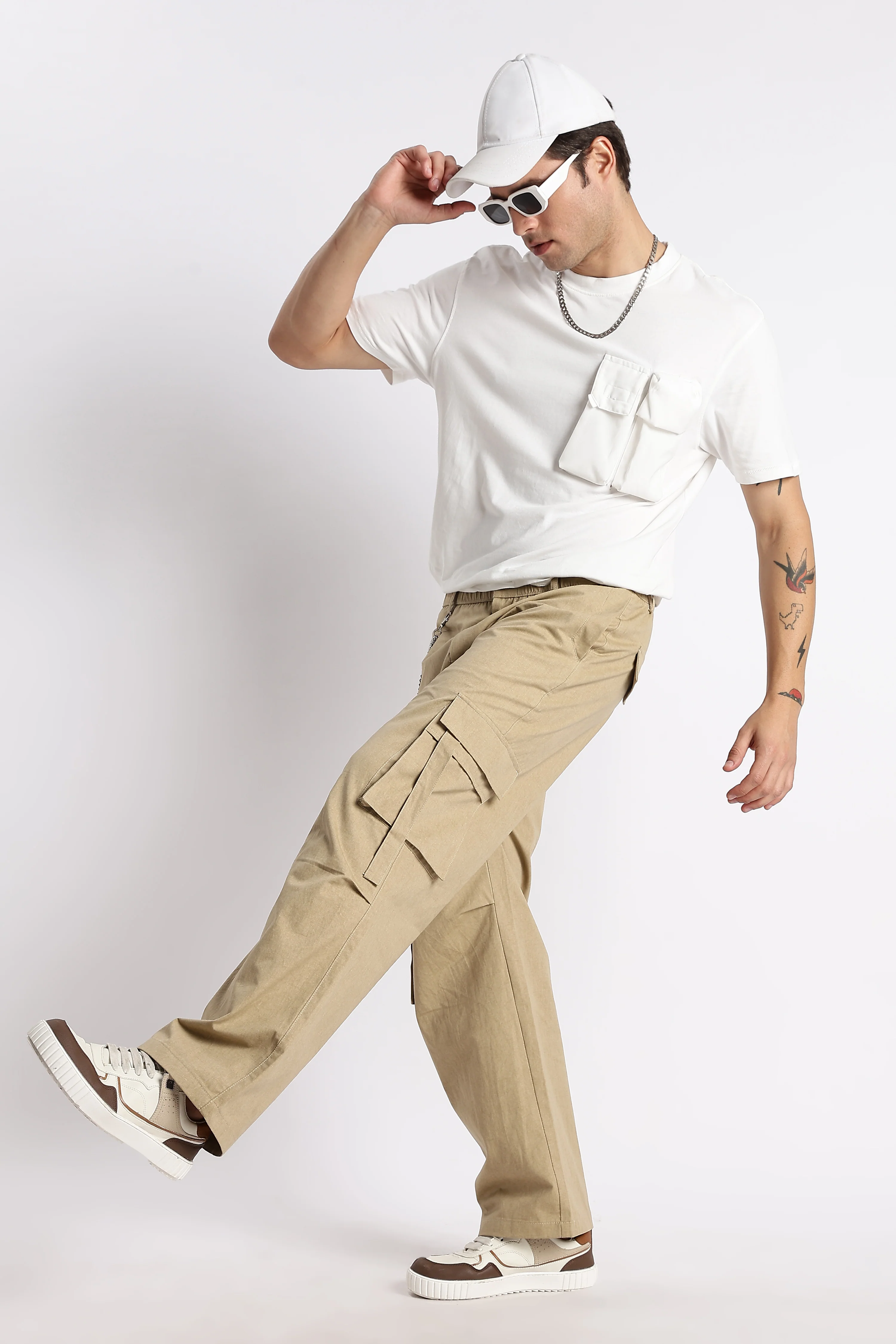 Men Urban Multi-Pocket Utility Bottoms - Image 2