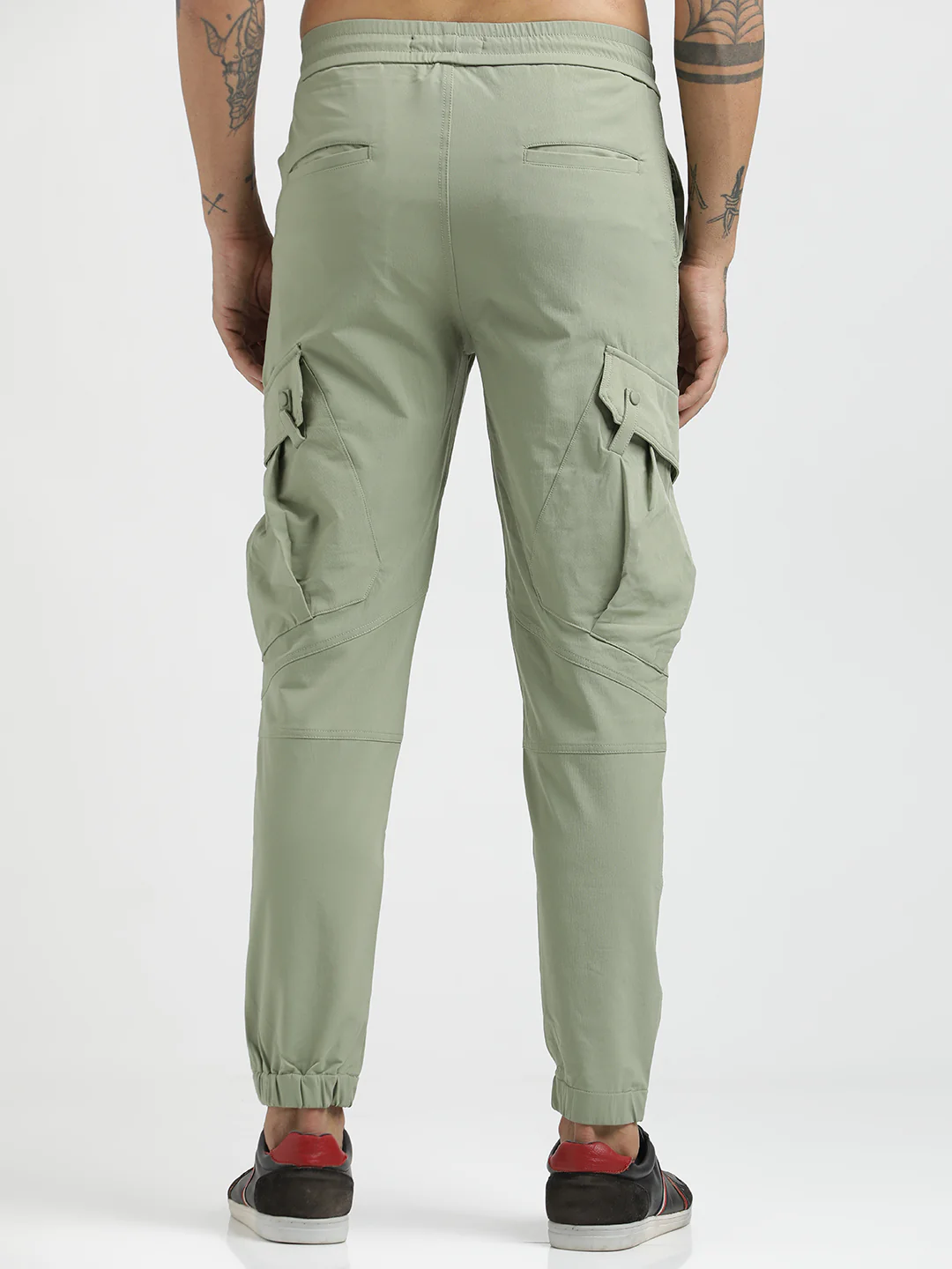 Men Utility Trousers with Elastic Edges - Image 4