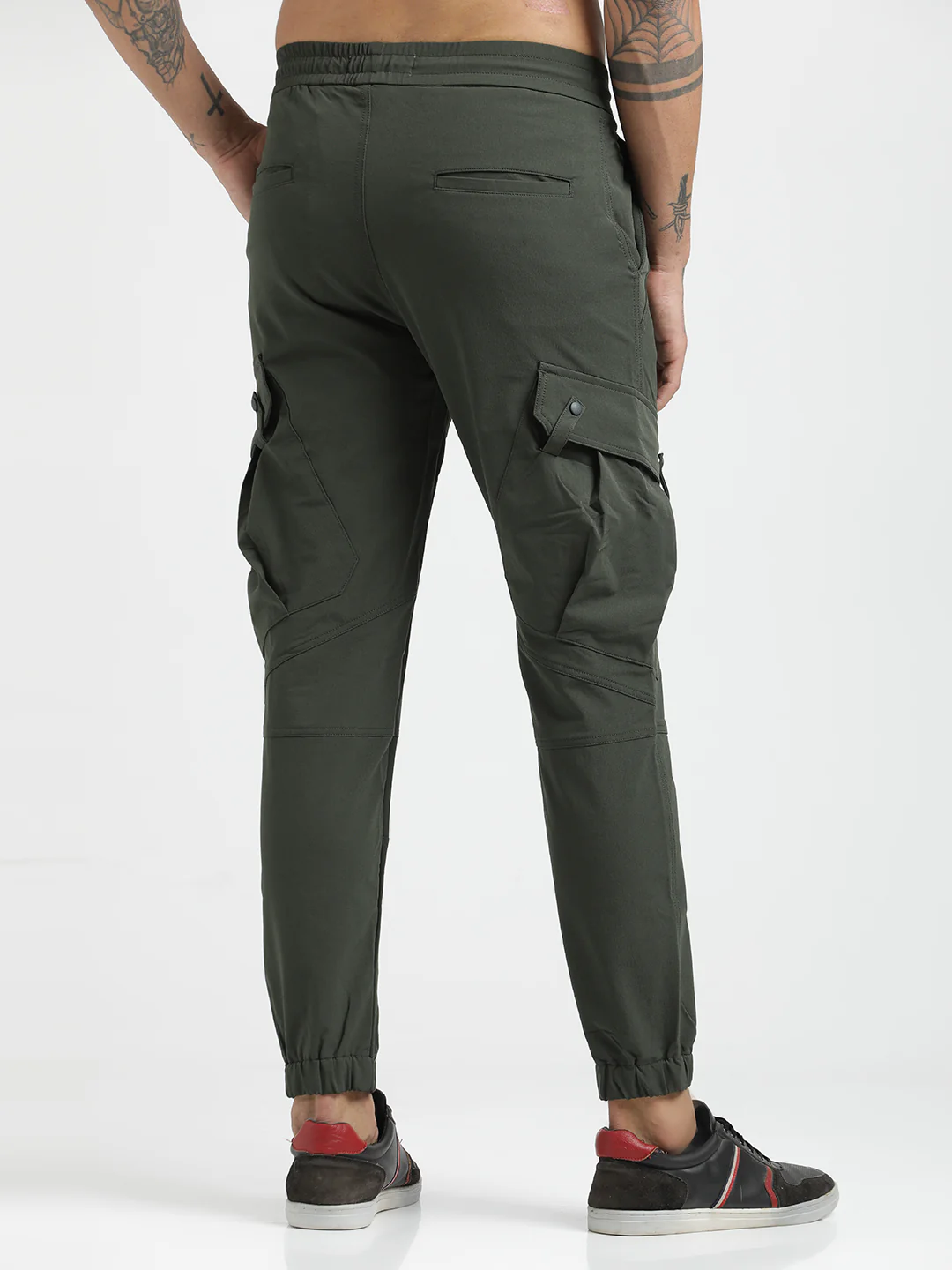 Men Utility Trousers with Elastic Edges - Image 3