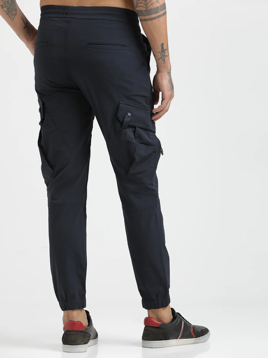 Men Utility Trousers with Elastic Edges - Image 3
