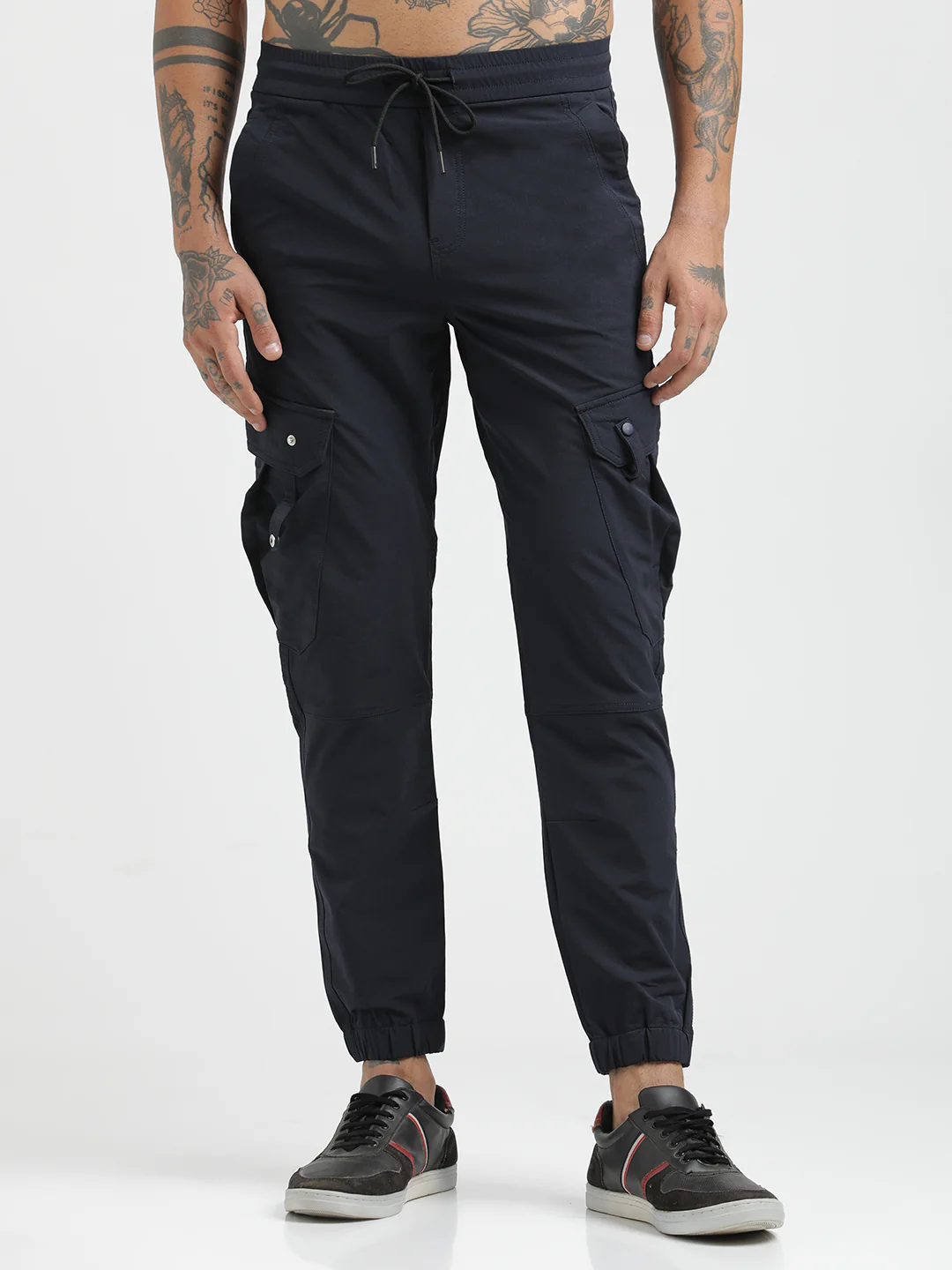Men Utility Trousers with Elastic Edges - Image 4