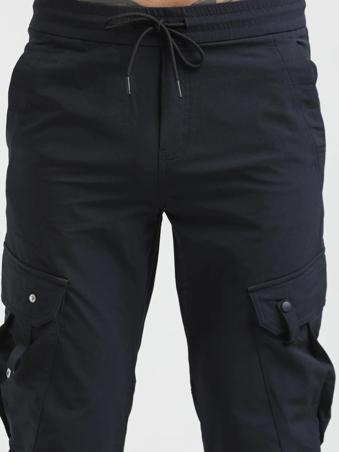 Men Utility Trousers with Elastic Edges - Image 5
