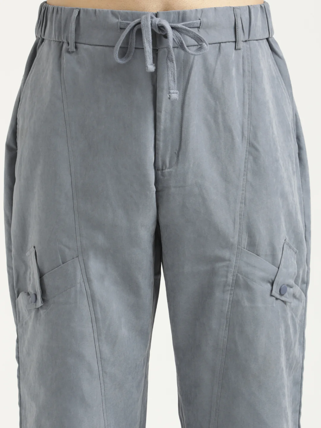 Men  Velvet Cargo Trousers - Image 4