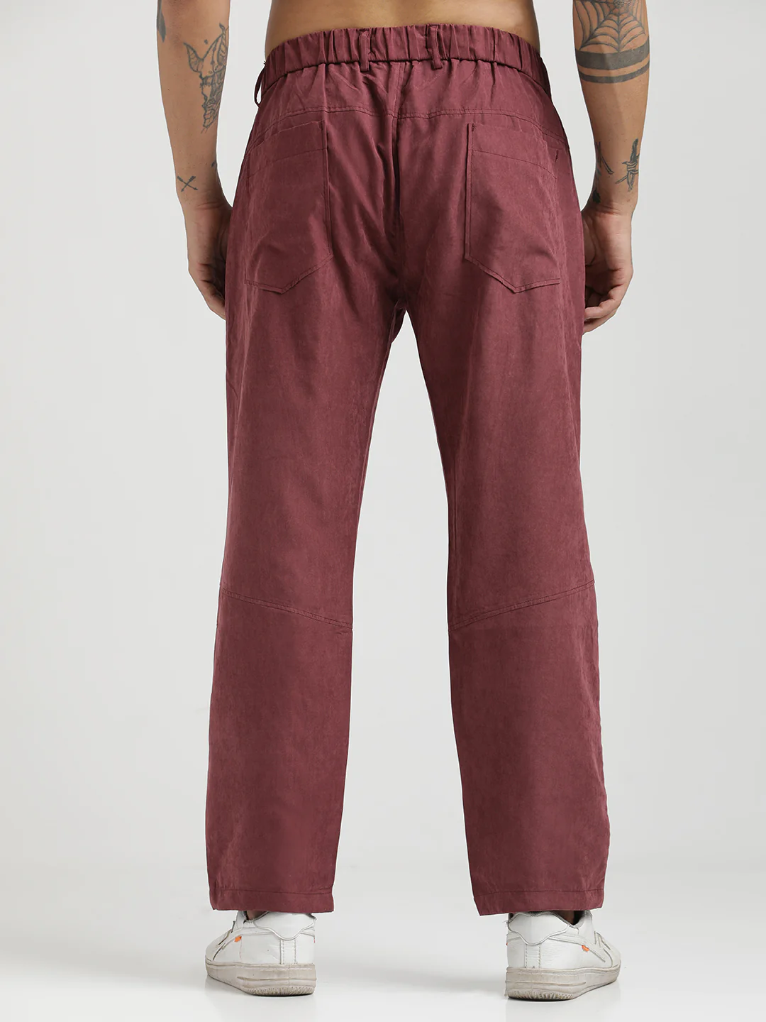 Men Velvet Cargo Trousers - Image 6