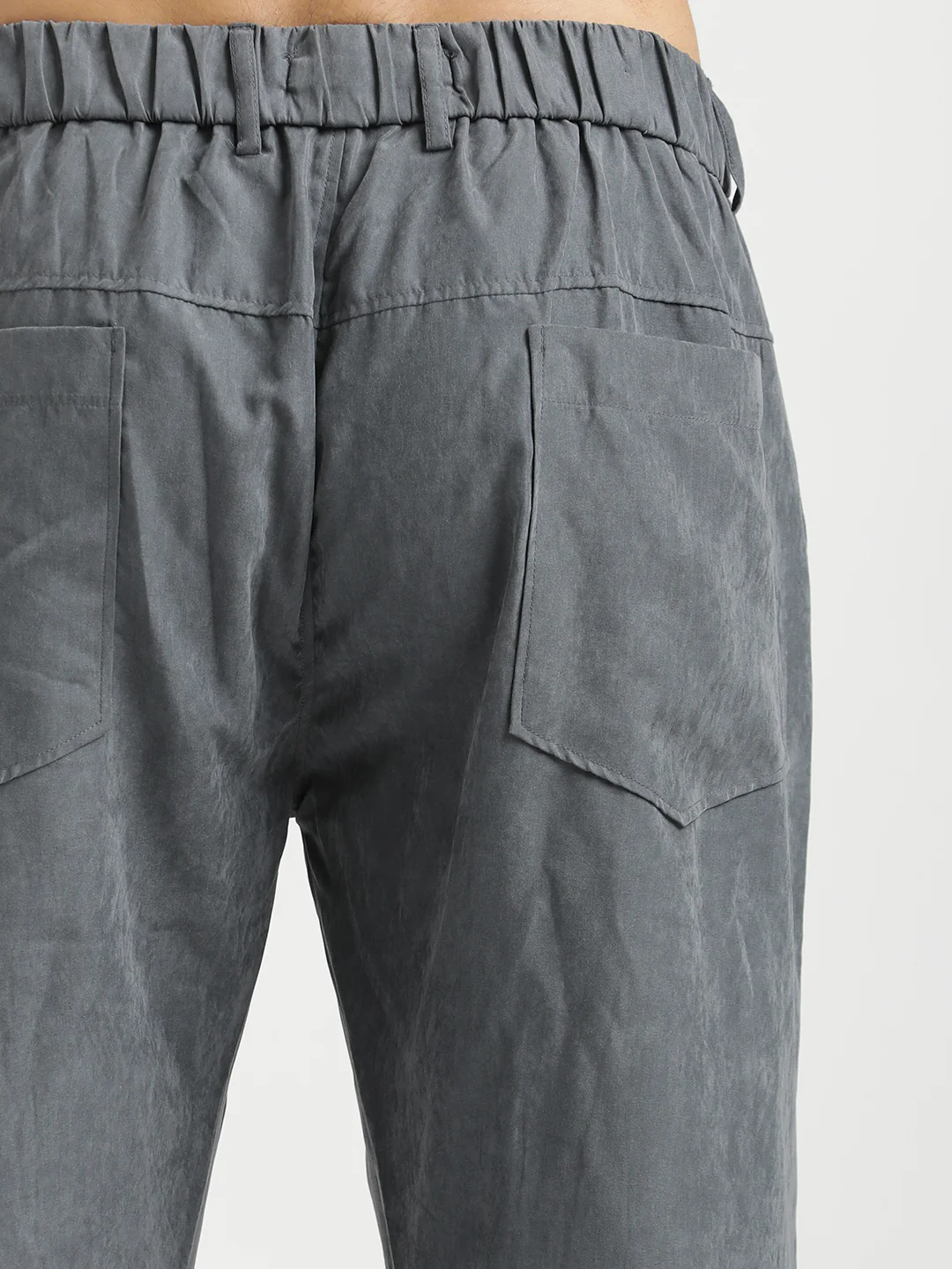 Men Velvet Cargo Trousers - Image 5