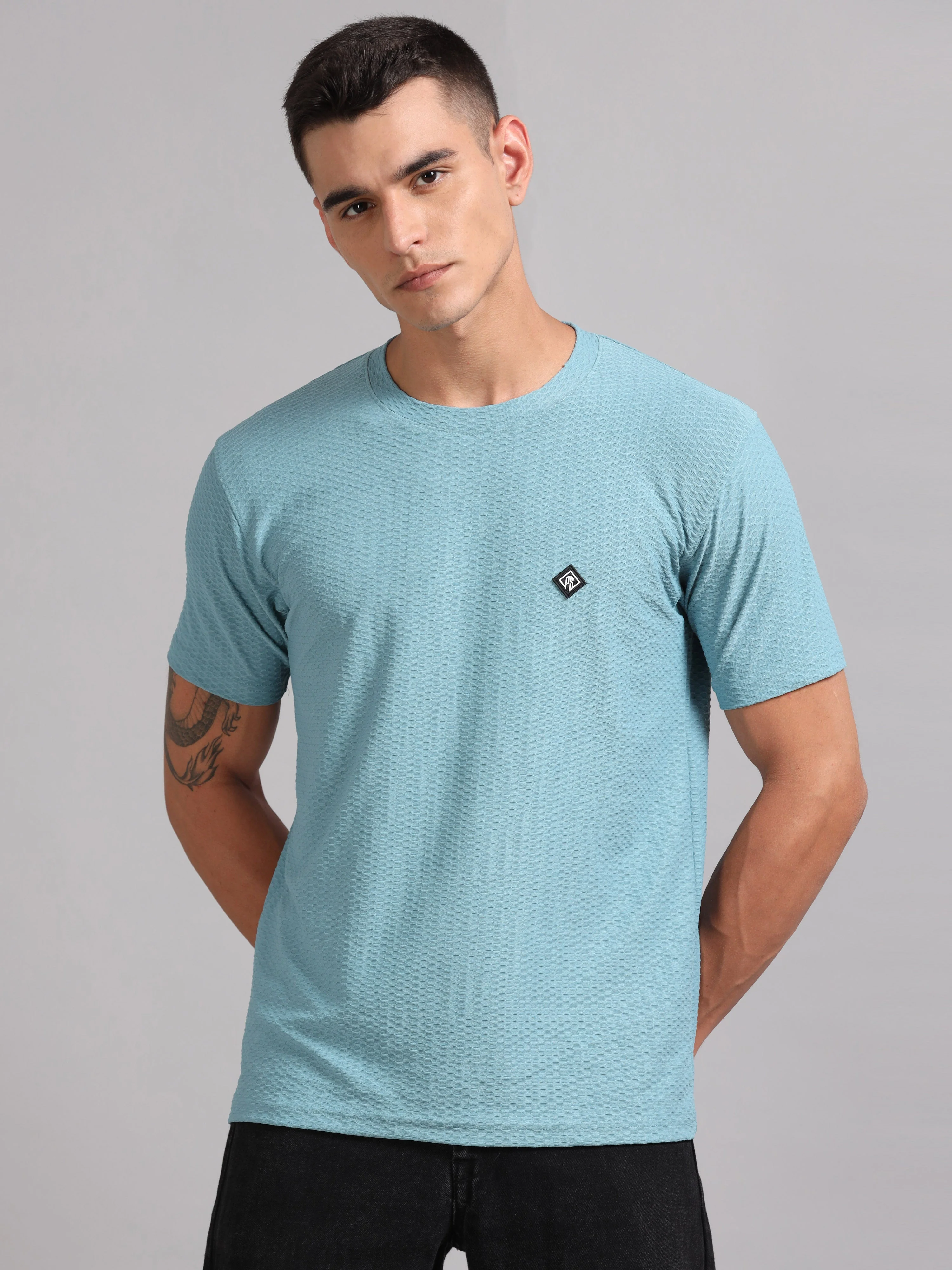 Men Whirl Tex Blue T-Shirt - Image 3
