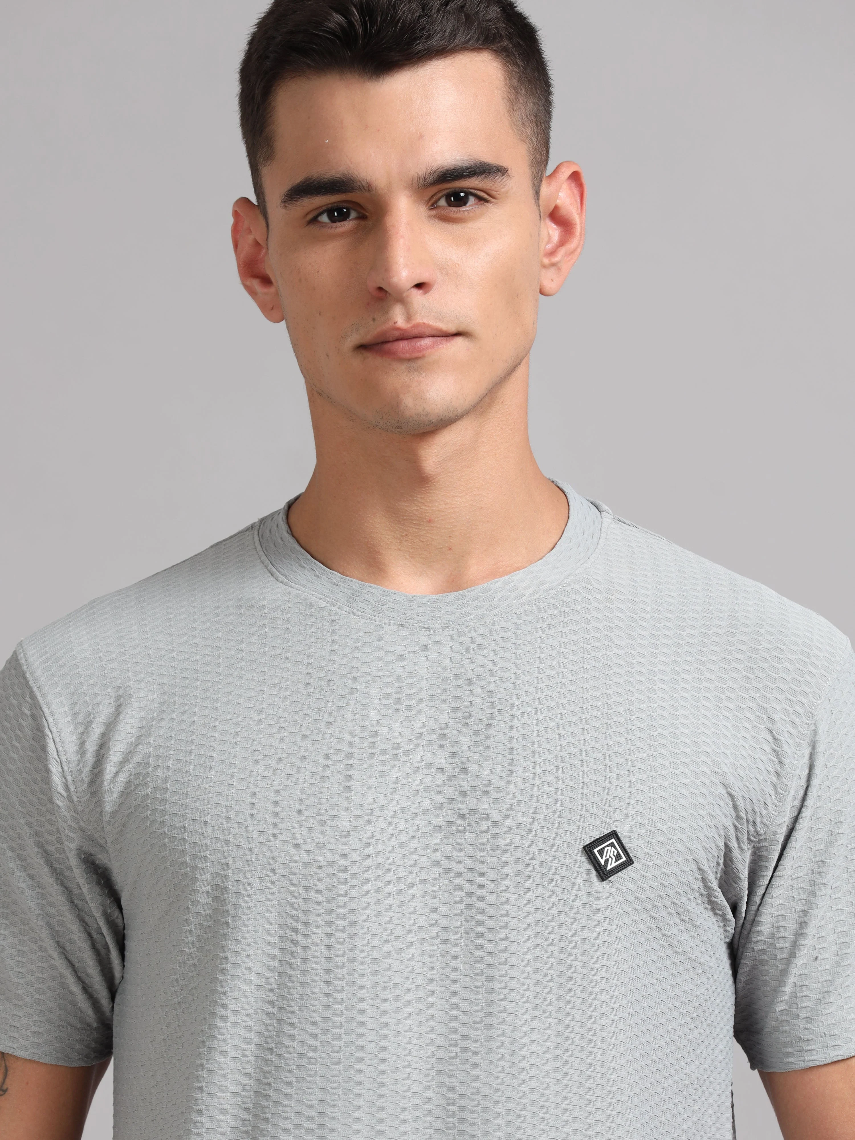 Men Whirl Tex Grey T-Shirt - Image 4