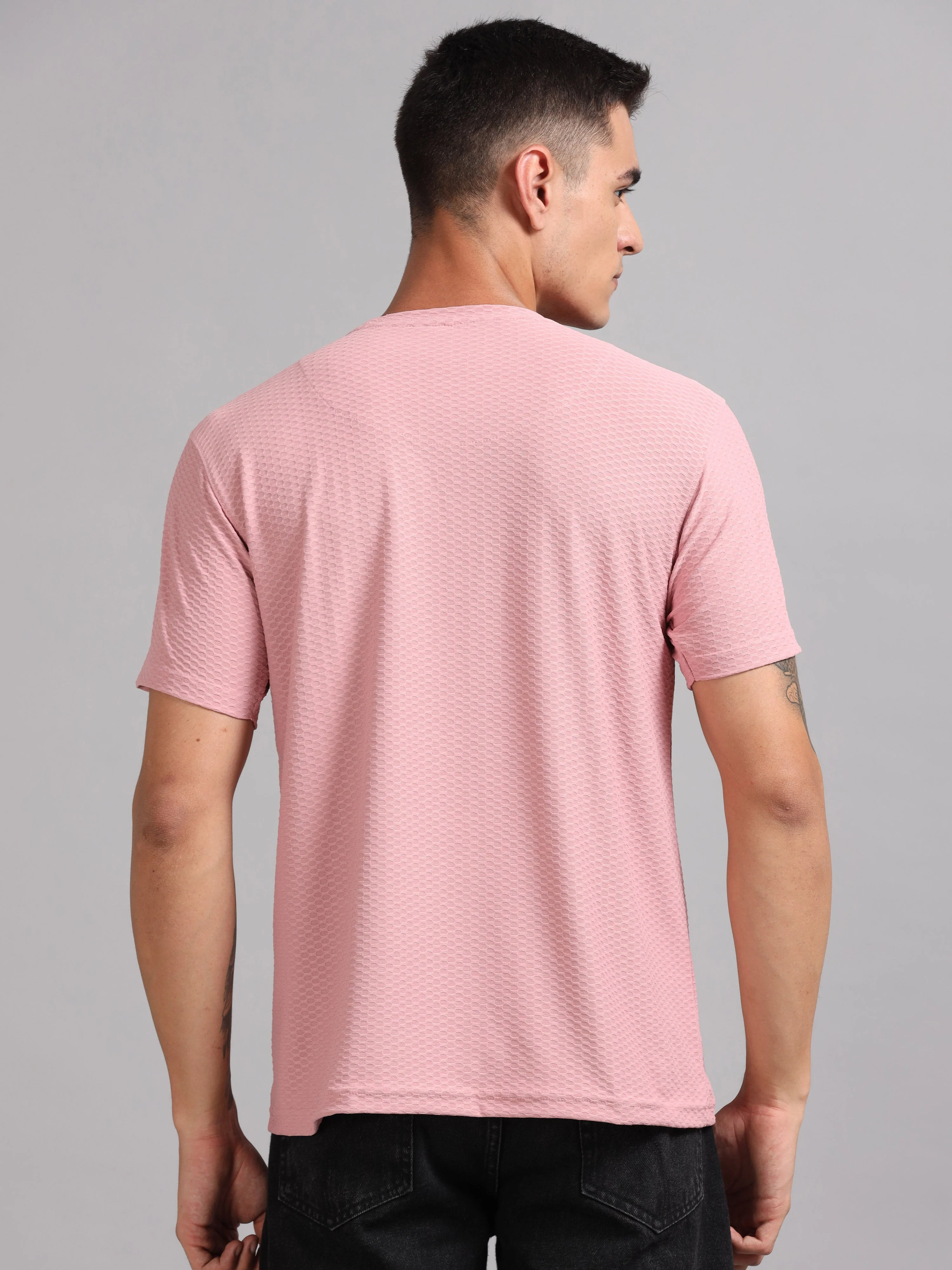 Men Whirl Tex Pink T-Shirt - Image 2