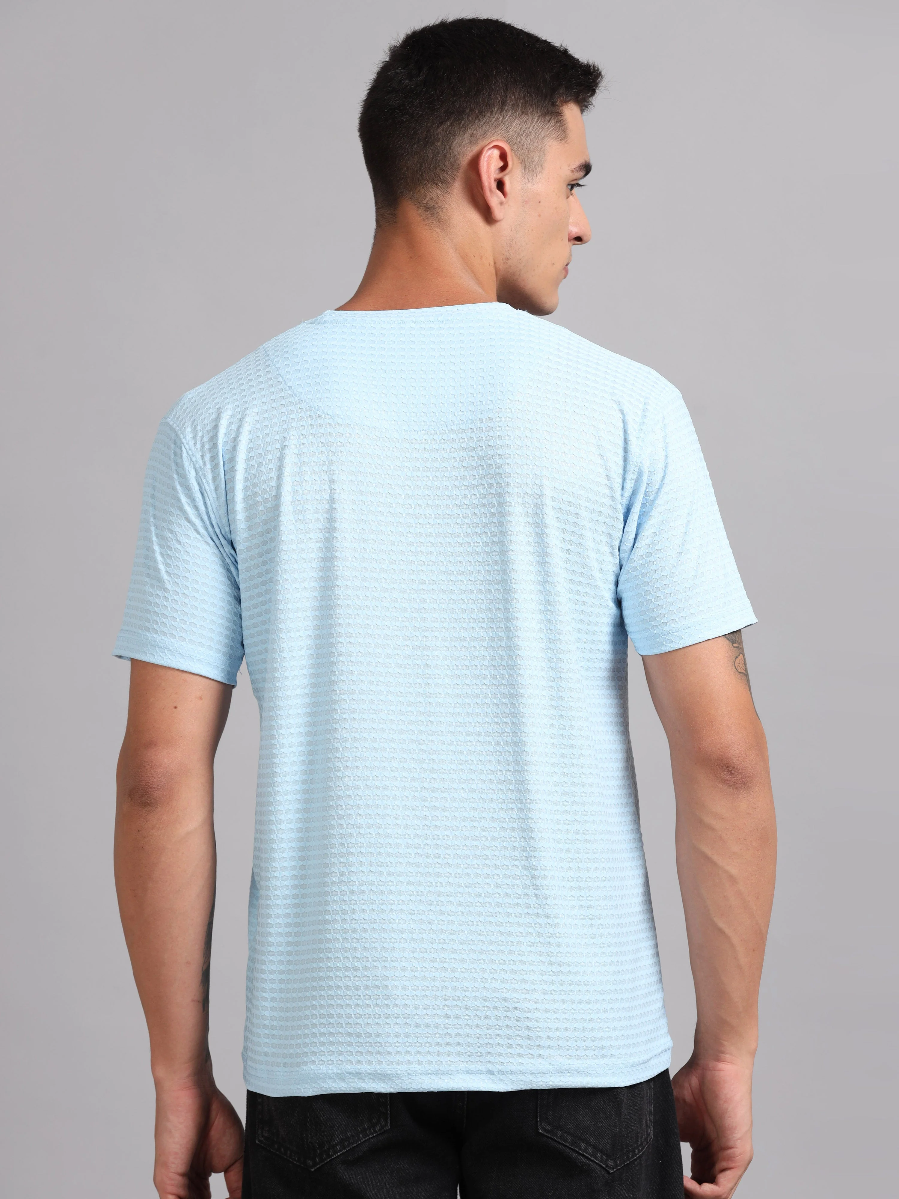 Men Whirl Tex Sky Blue T-Shirt - Image 2