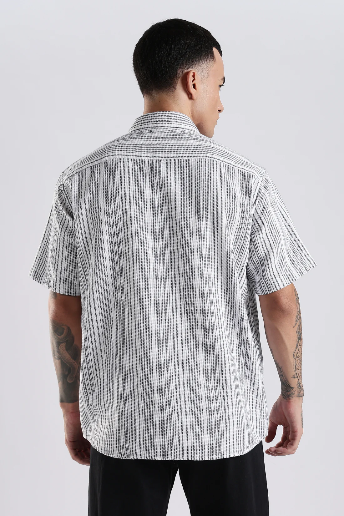 Men White Casual Shirt - Image 3