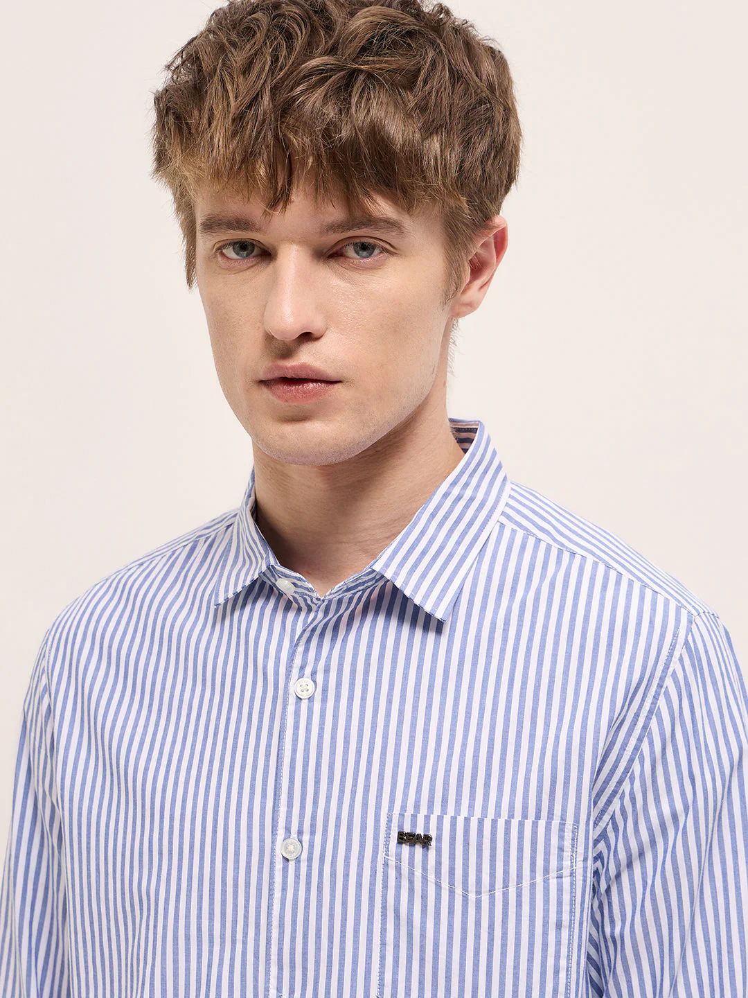 Men White Casual Shirt - Image 5