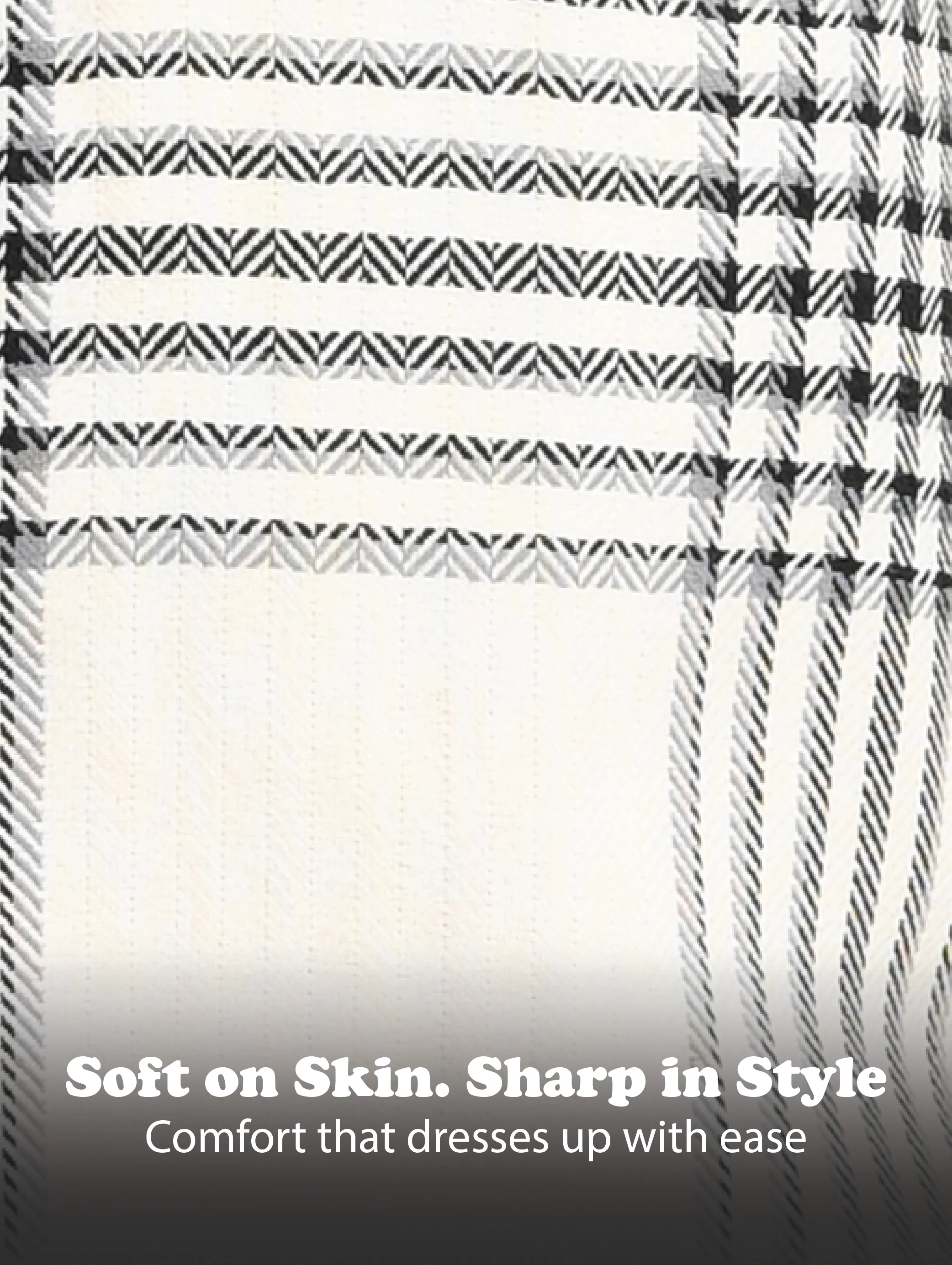 Men White Classic Bold Checked Shirt - Image 14