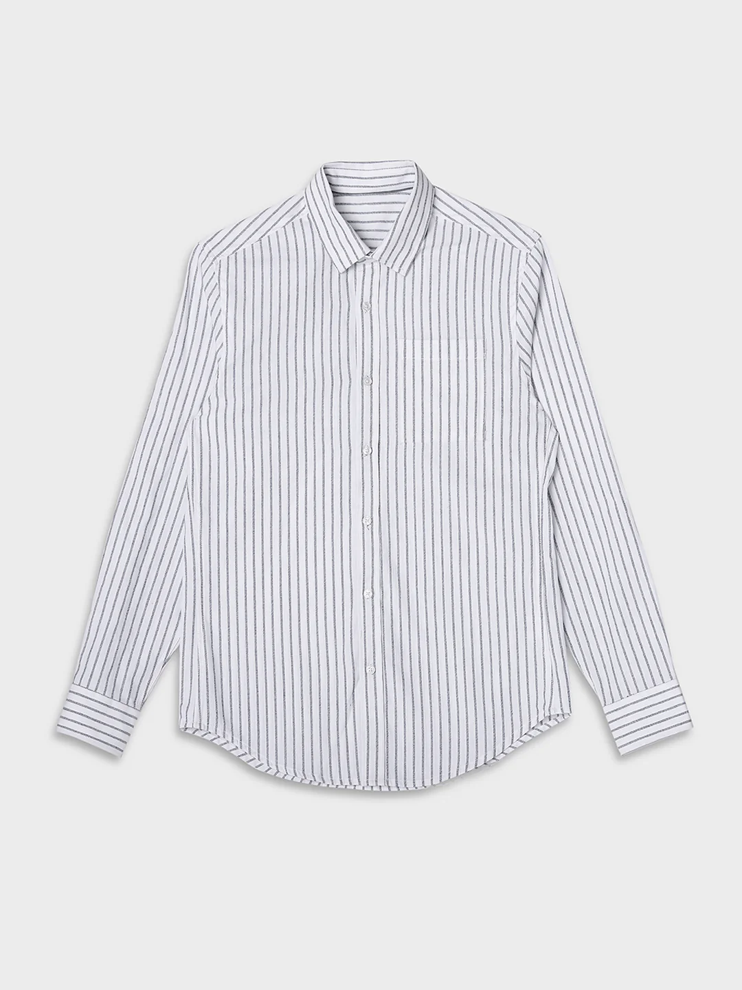Men White Comfort Fit Shirt - Image 7