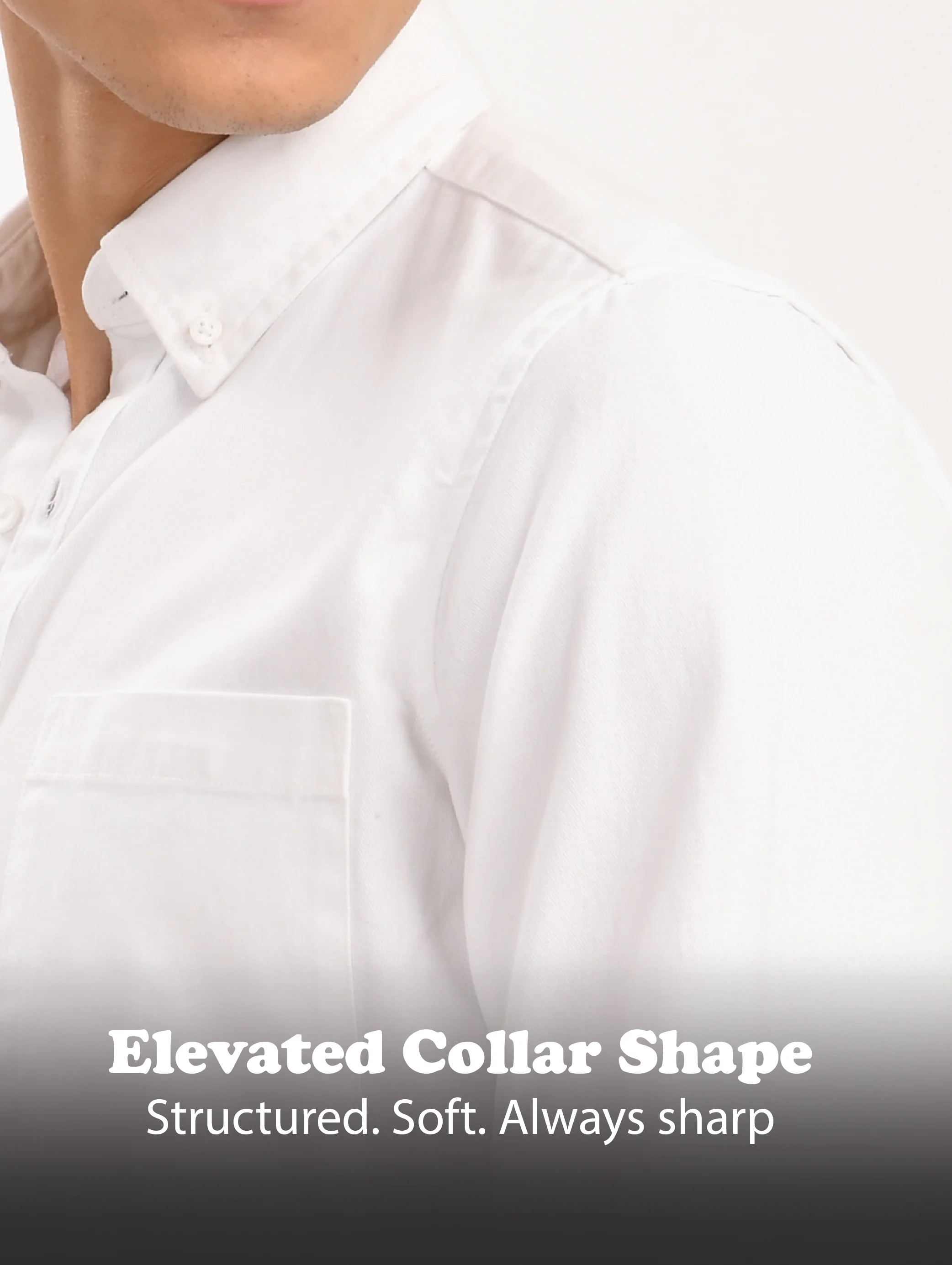 Men White Everyday Essential Solid Shirt - Image 13