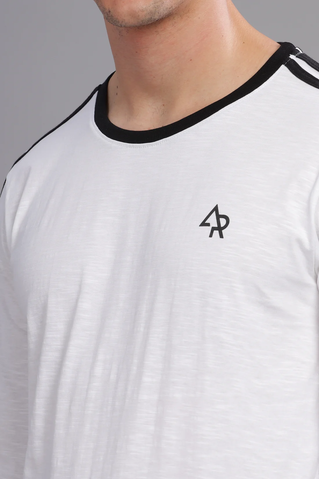 Men White Full Sleeve T-Shirt - Image 6