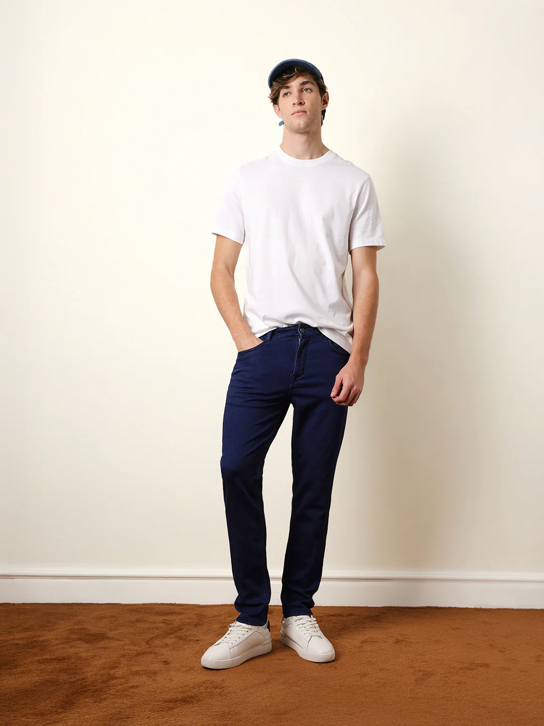 Men White Half Sleeve Regular T-Shirt - Image 8
