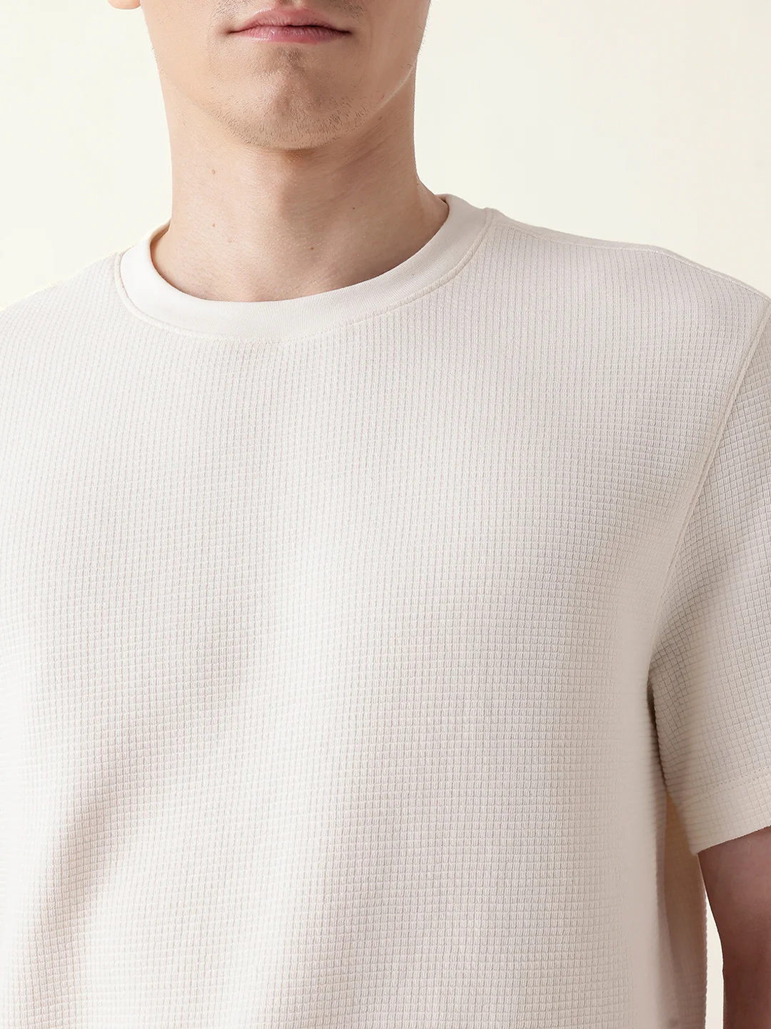 Men White Half Sleeve Regular T-Shirt - Image 6