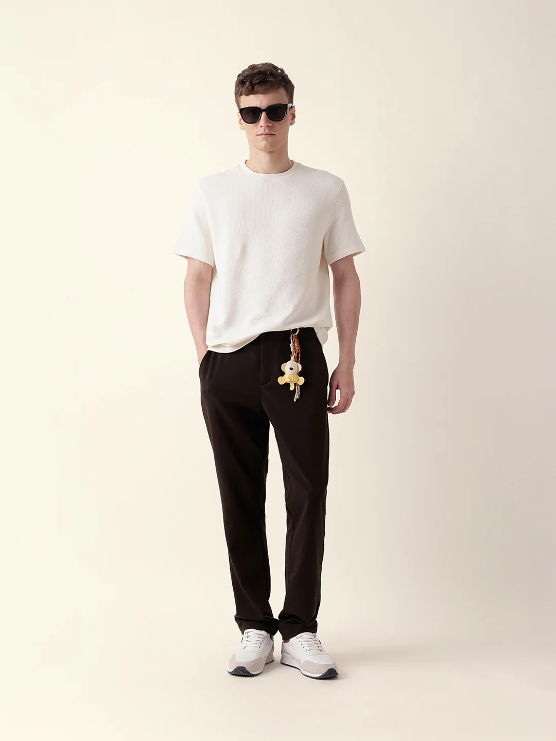 Men White Half Sleeve Regular T-Shirt - Image 8